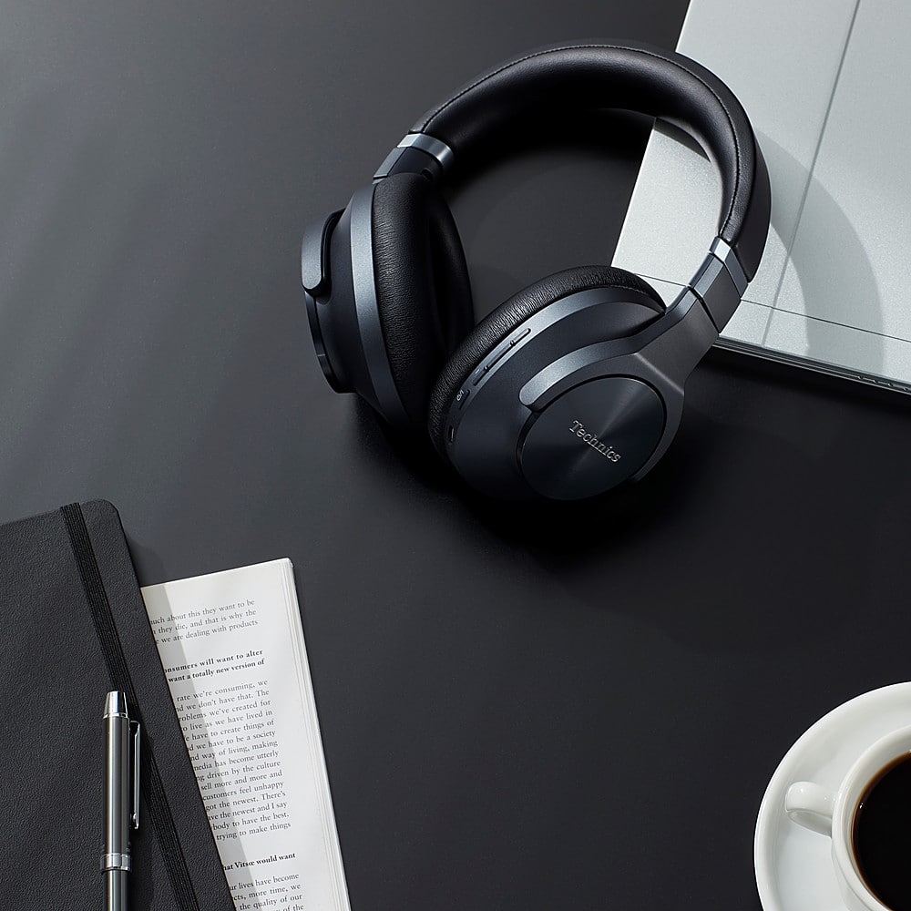 Technics - Wireless Noise Cancelling Over-Ear Headphones with 2 Device Multipoint Connectivity - Black - Image 6