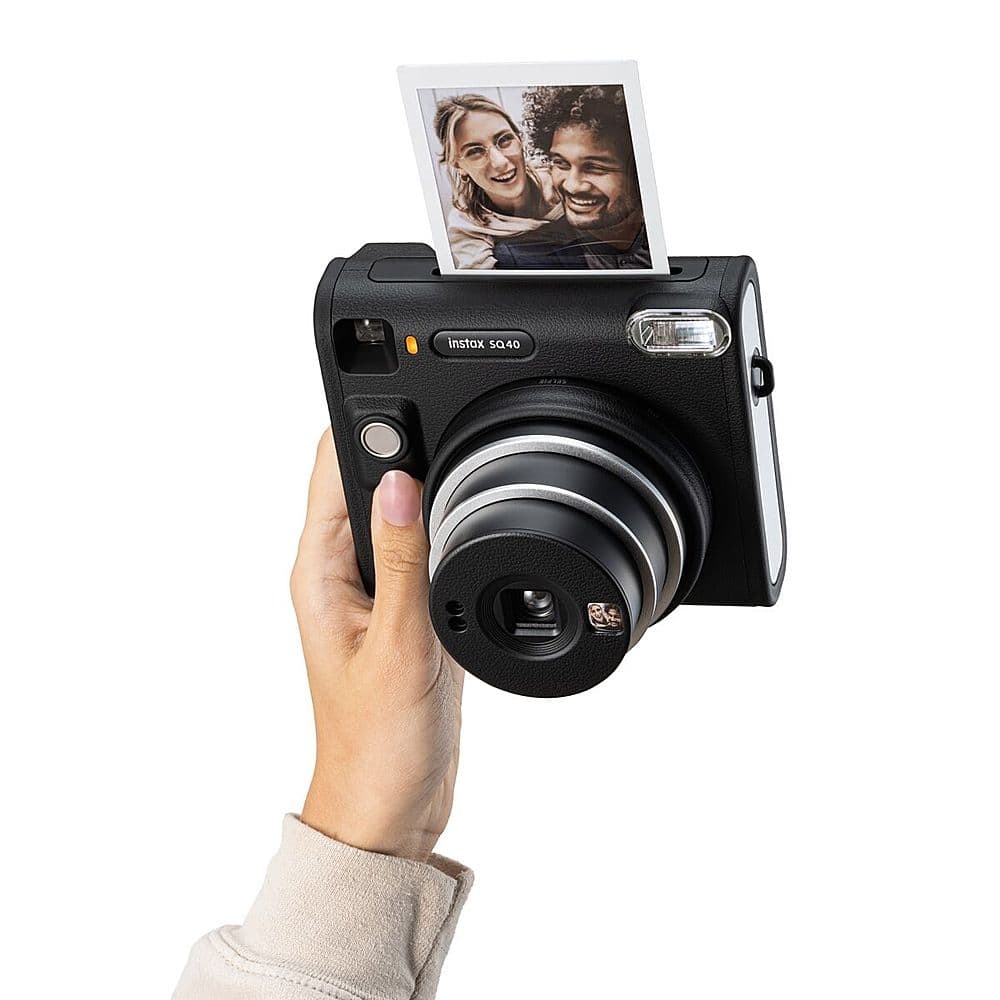 Fujifilm - instax SQUARE SQ40 Instant Film Camera - Black - Image 4
