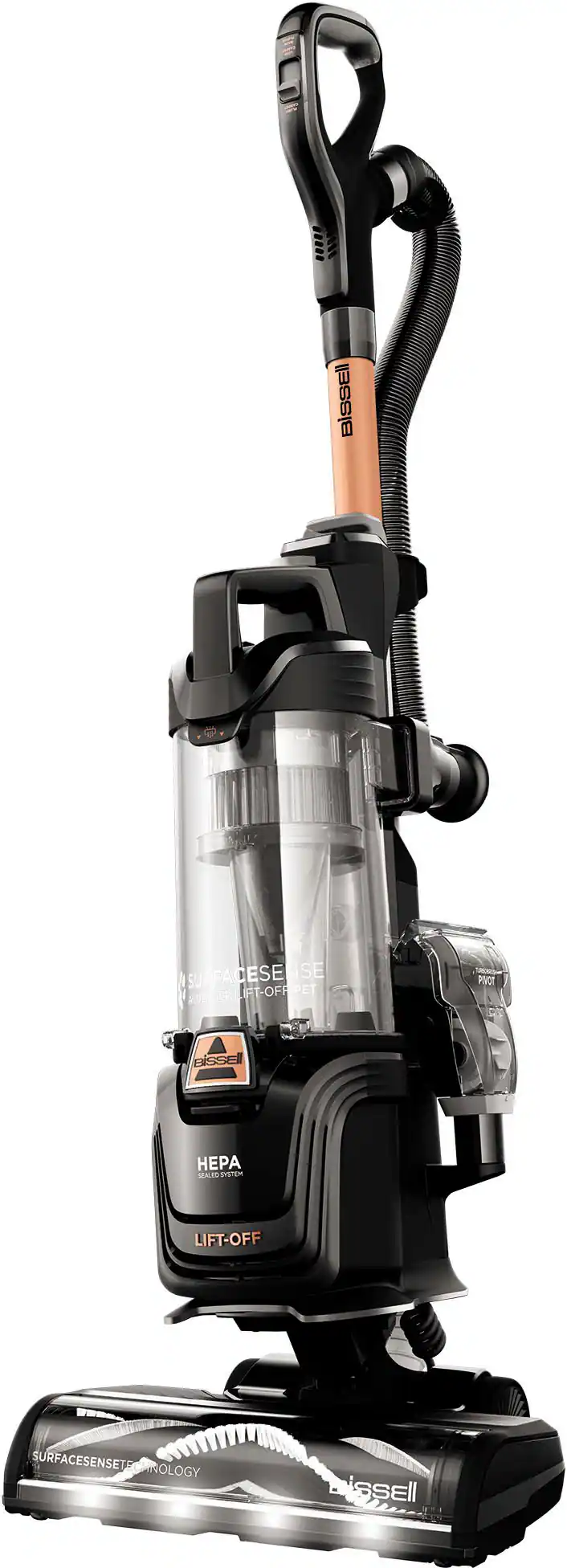 BISSELL - SurfaceSense Allergen Pet Lift-Off Upright Vacuum - Black - Image 2