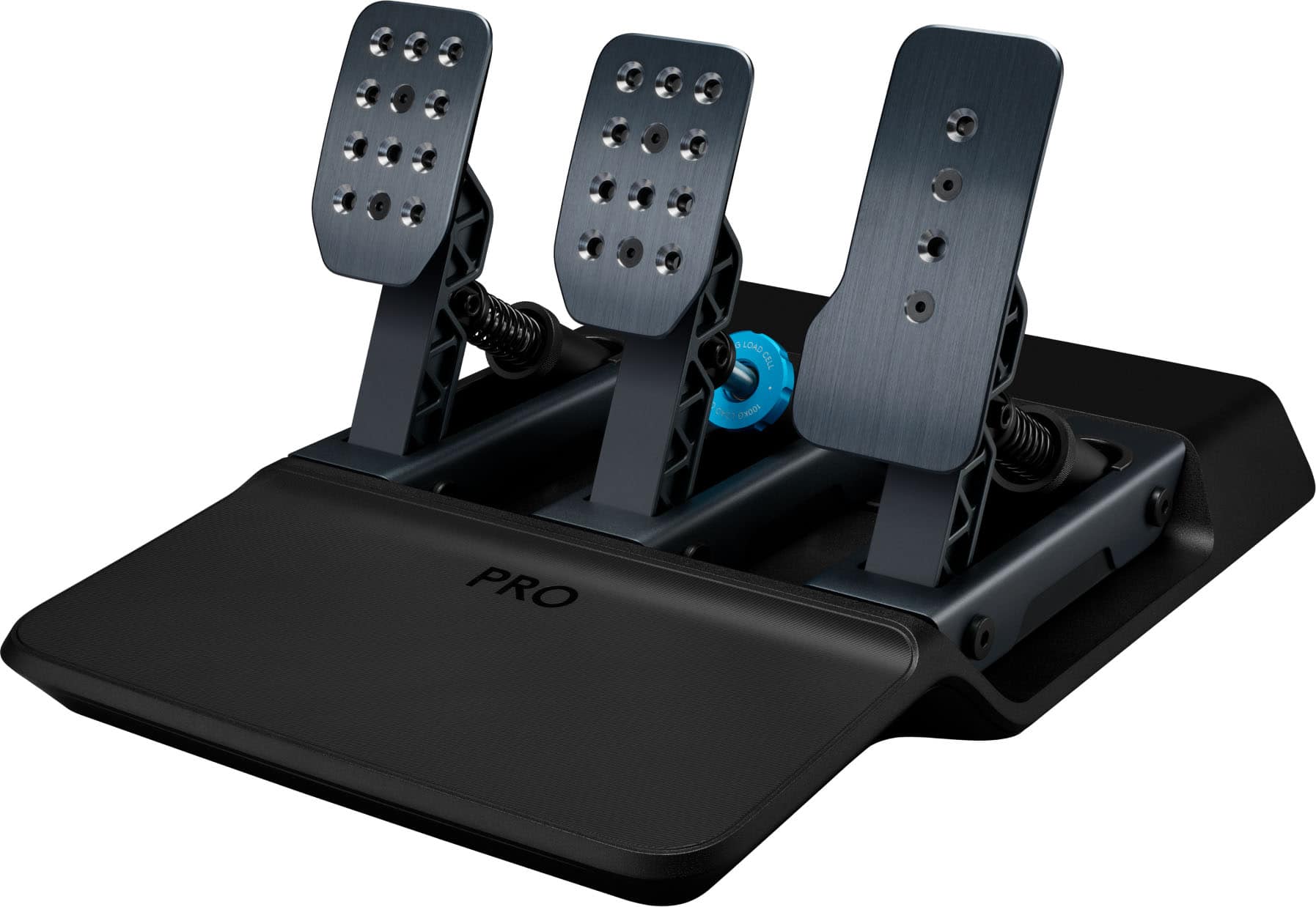 Logitech - PRO Racing Simulator Pedals with 100kg Load Cell Brake for PC - Black