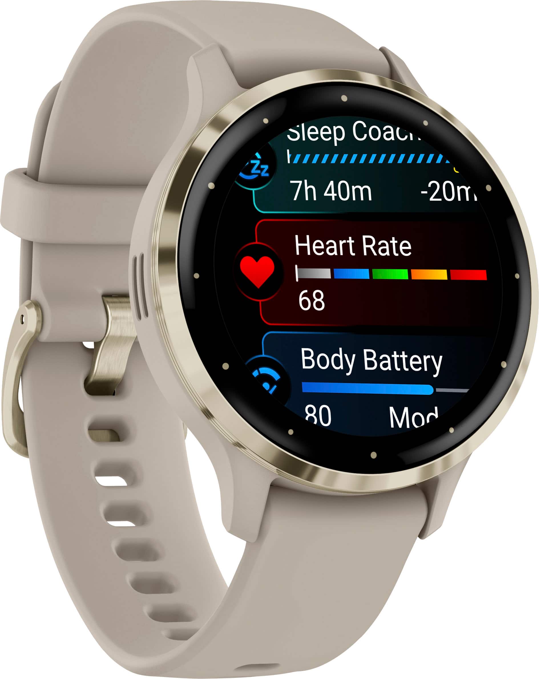 Garmin - Venu 3S GPS Smartwatch 41 mm Fiber-reinforced polymer - Stainless Steel and French Gray - (2023) - Image 6