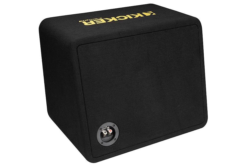 KICKER - CompC 12" Loaded Enclosures Single-Voice-Coil 2-Ohm Subwoofer - Black - Image 5