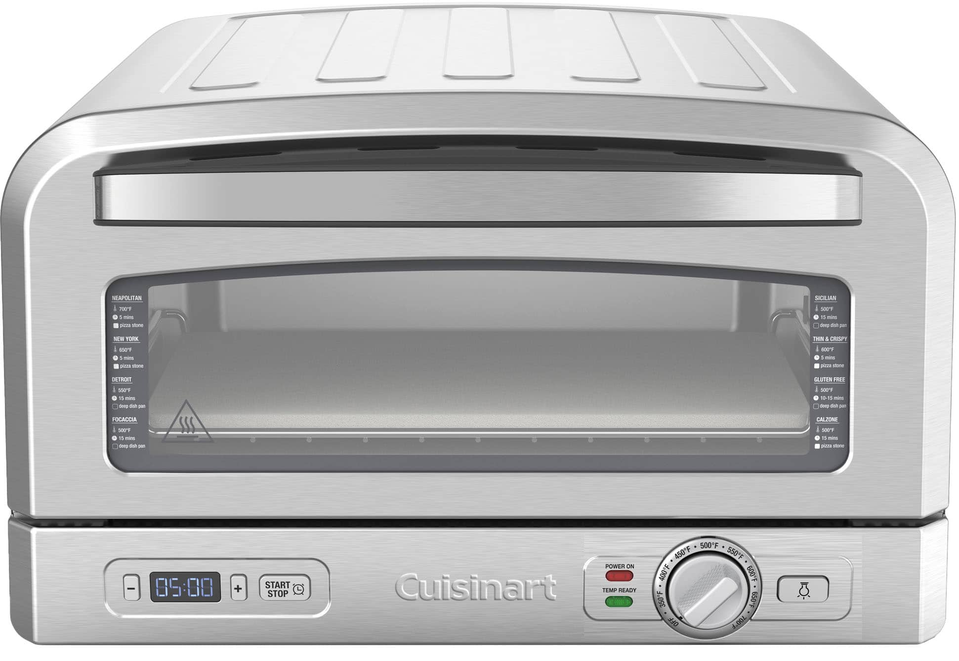 Cuisinart - Indoor Pizza Oven - Silver - Image 3