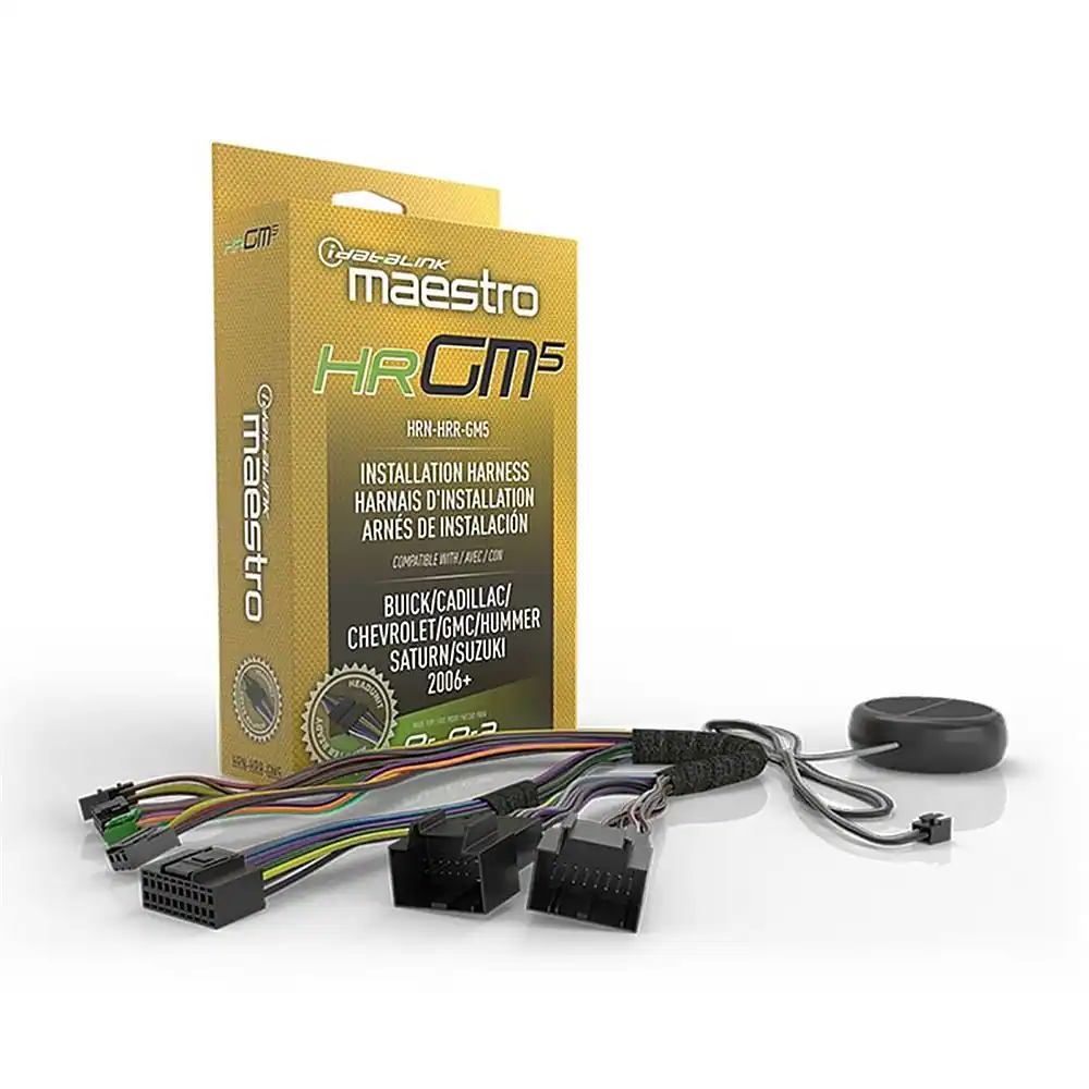 Maestro - Radio Wiring T-Harness for Select 2006+ BM Vehicles with Speaker and HU Connectors - Black