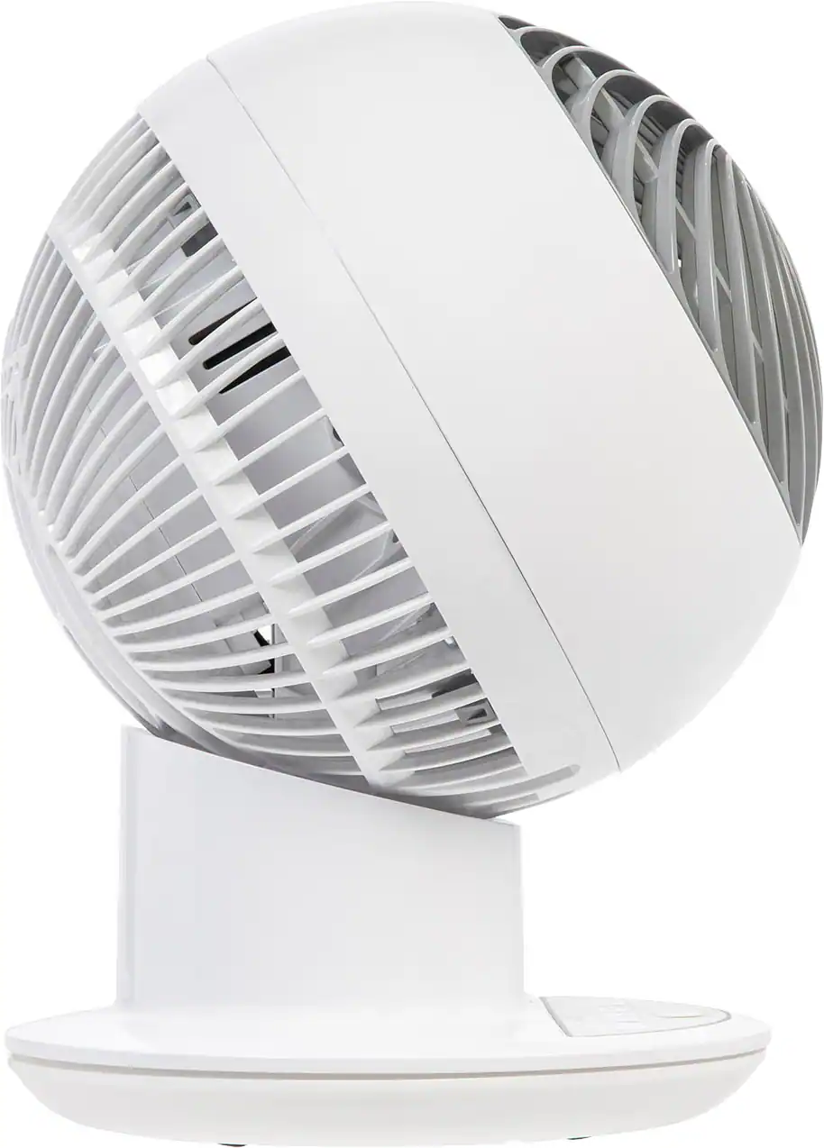 WOOZOO - Compact Globe Oscillating Fan w/ Remote - 5 Speed - White - Image 2