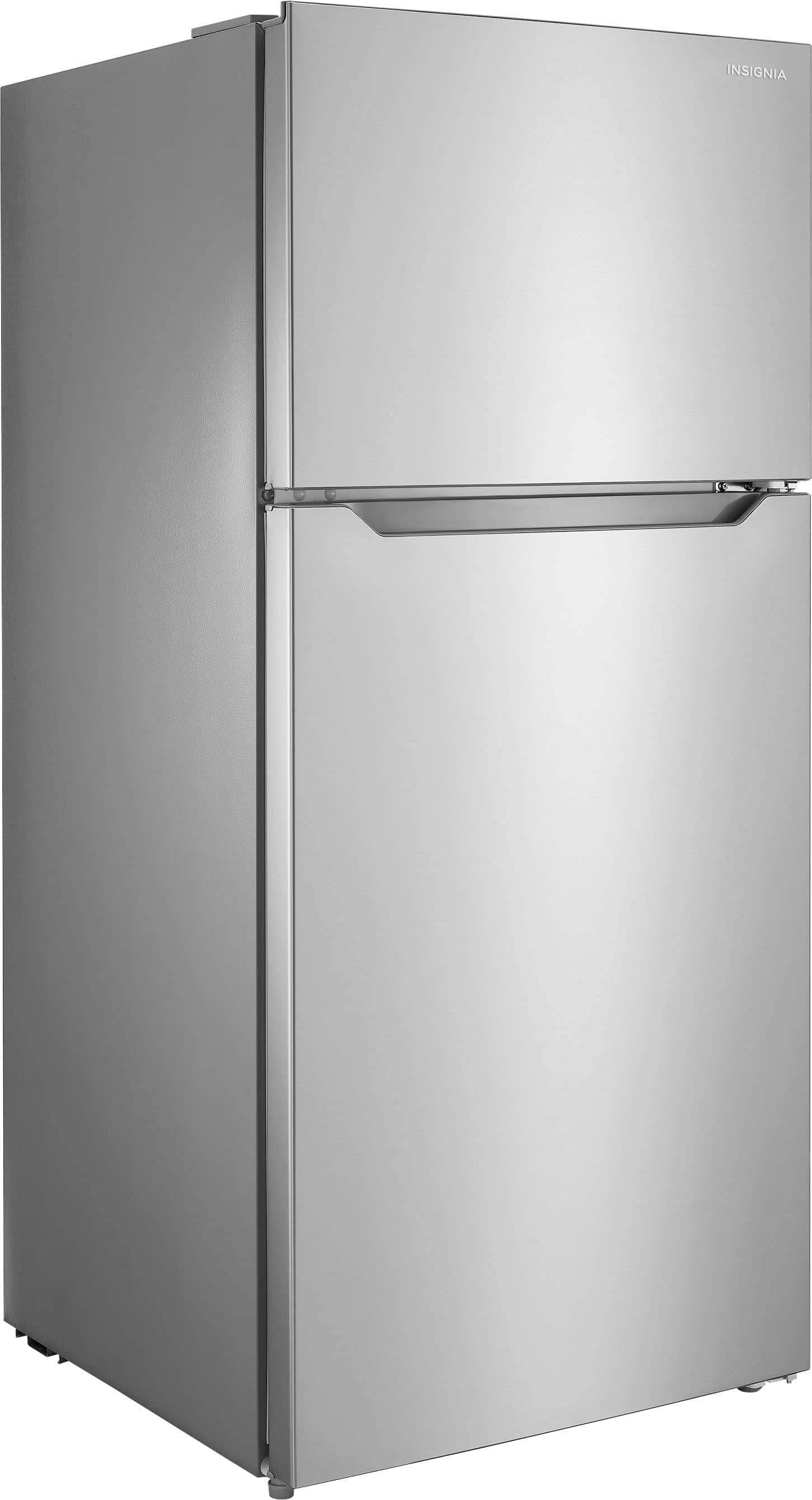Insignia™ - 14.2 Cu. Ft. Top-Freezer Refrigerator with ENERGY STAR Certification - Stainless Steel - Image 13