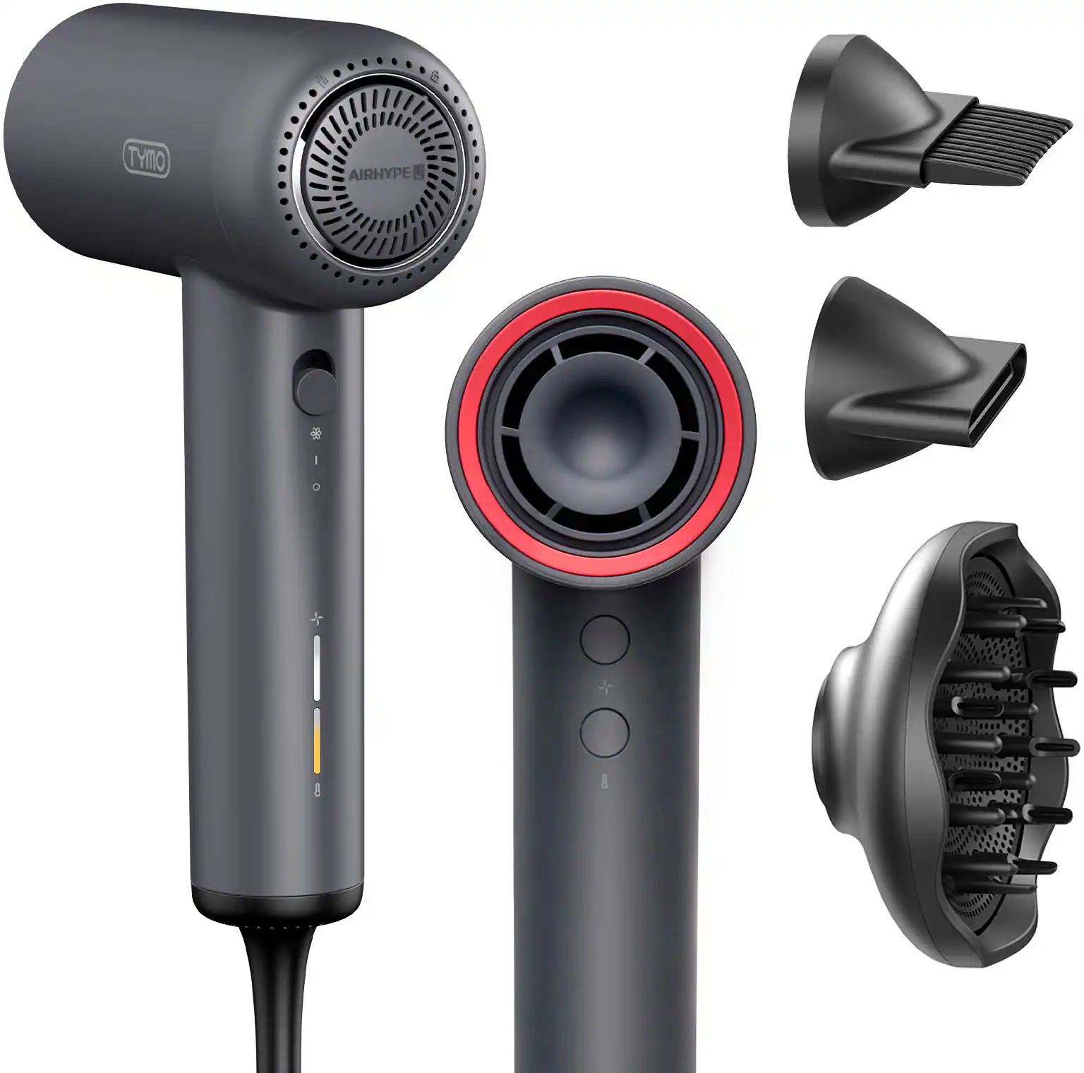 TYMO - AirHype Lite High Speed Ionic Hair Dryer - Gray - Image 4