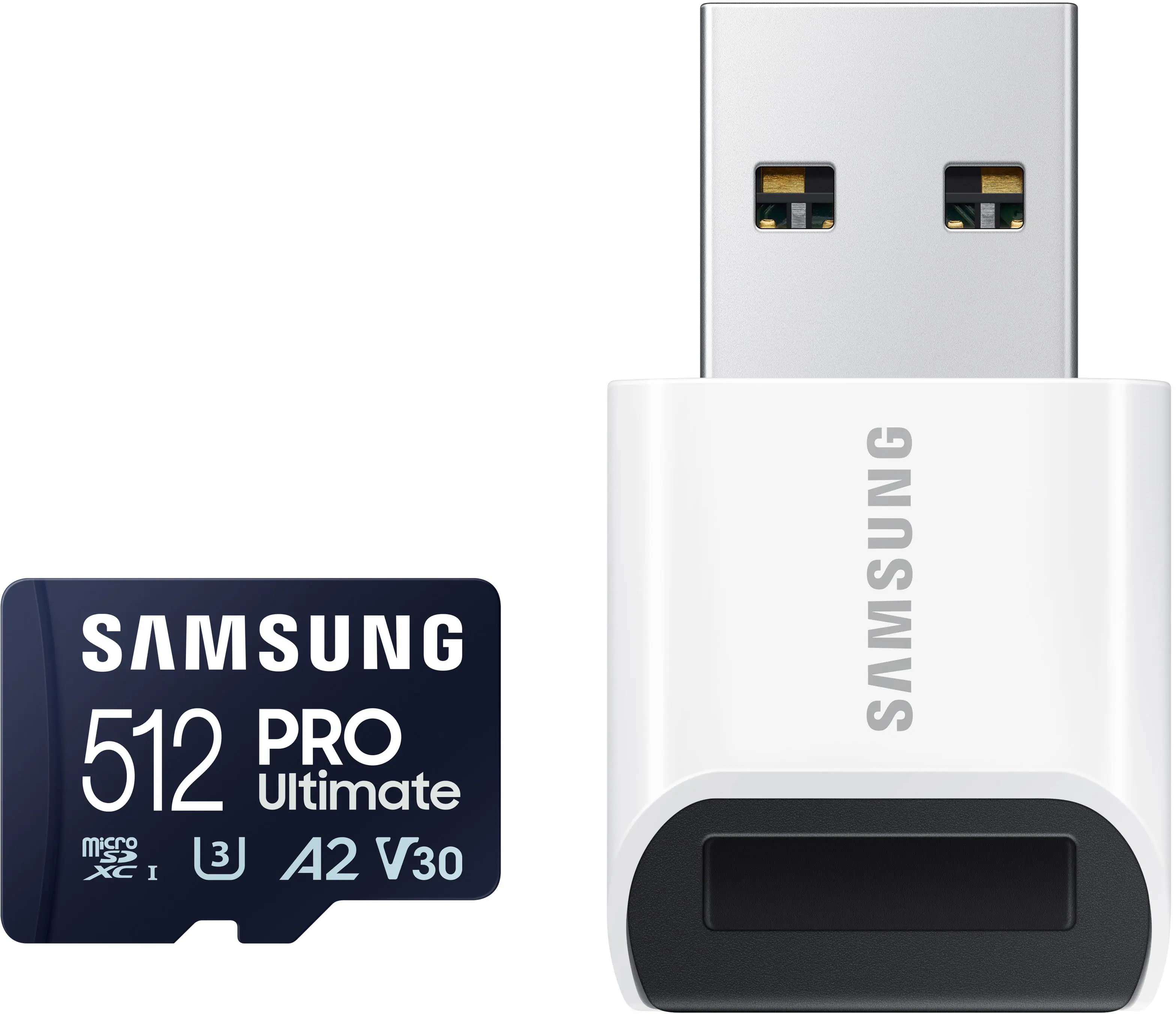 Samsung - Pro Ultimate and Reader 512GB microSDXC Memory Card