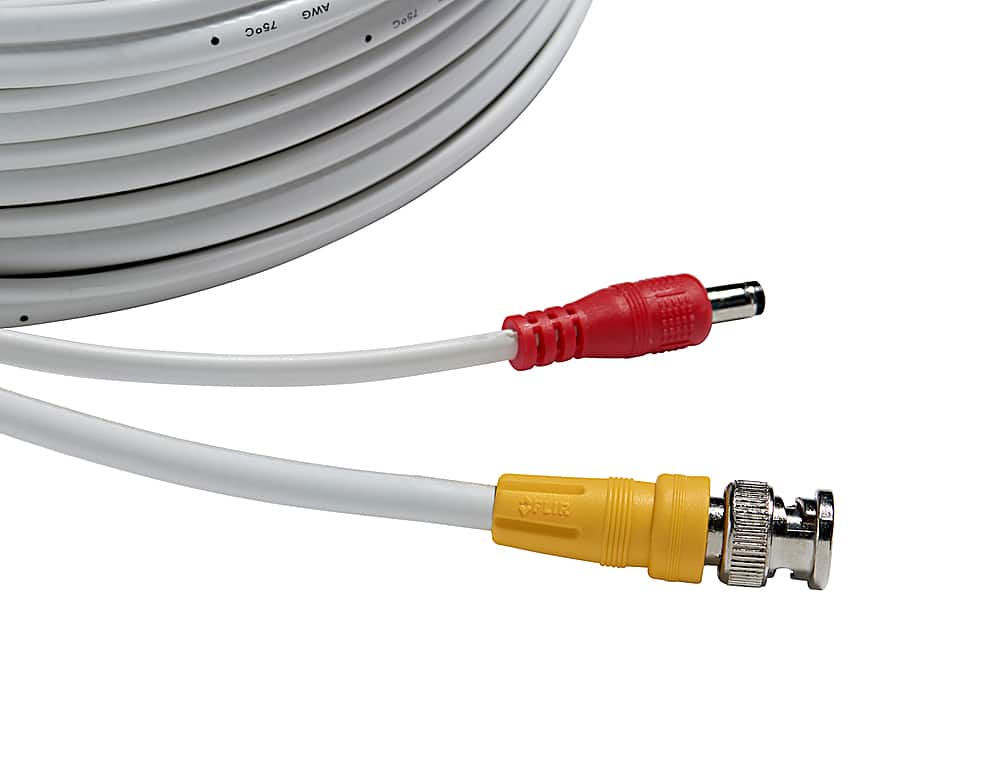 Lorex - 250’ 4K In-wall RG59 to RG59 BNC Video/Power UL CMR Cable with Fire-Resistant - White - Image 2