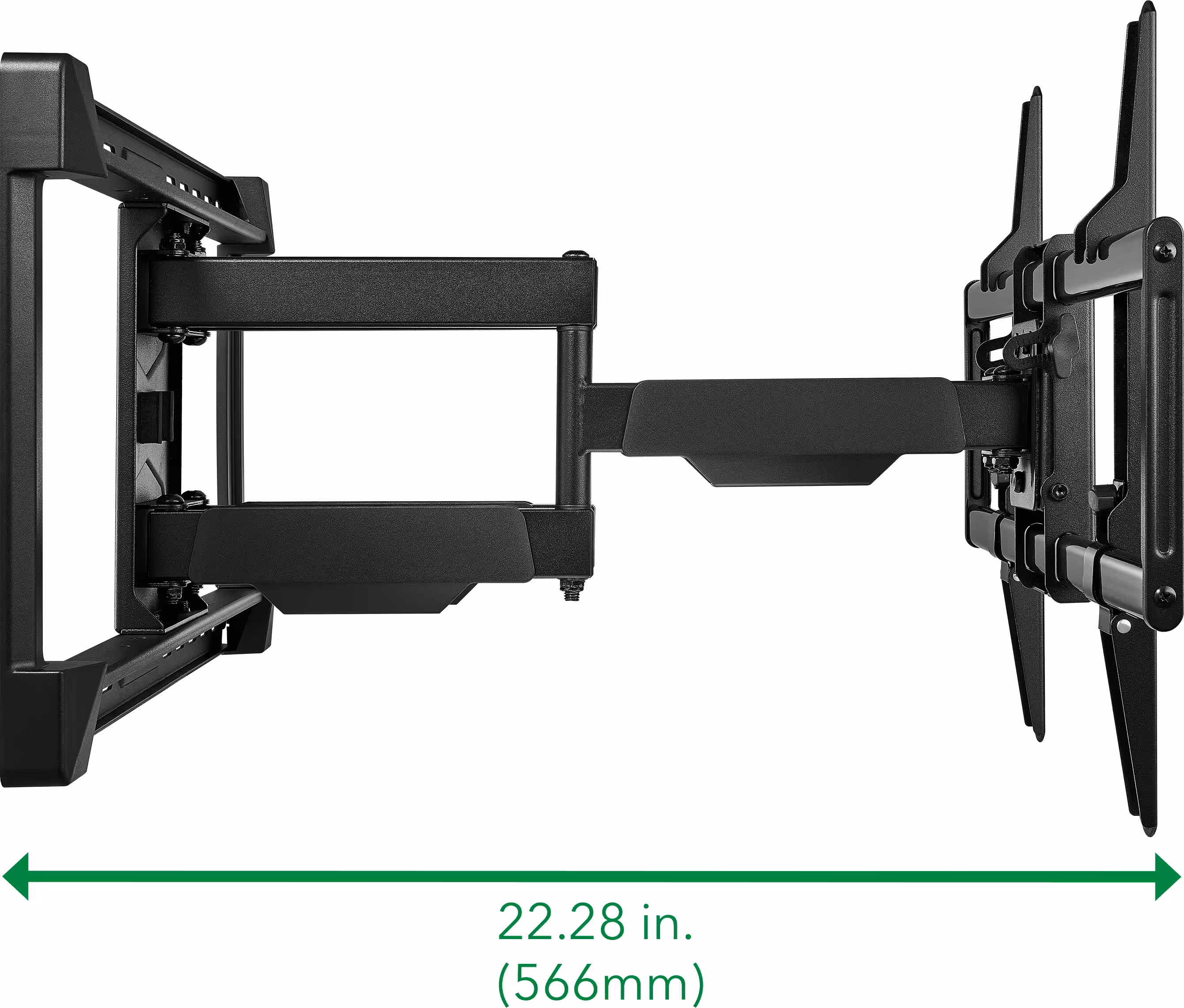 Insignia™ - Full-Motion TV Wall Mount for Most 42"–90" TVs — Extends 22" - Black - Image 4