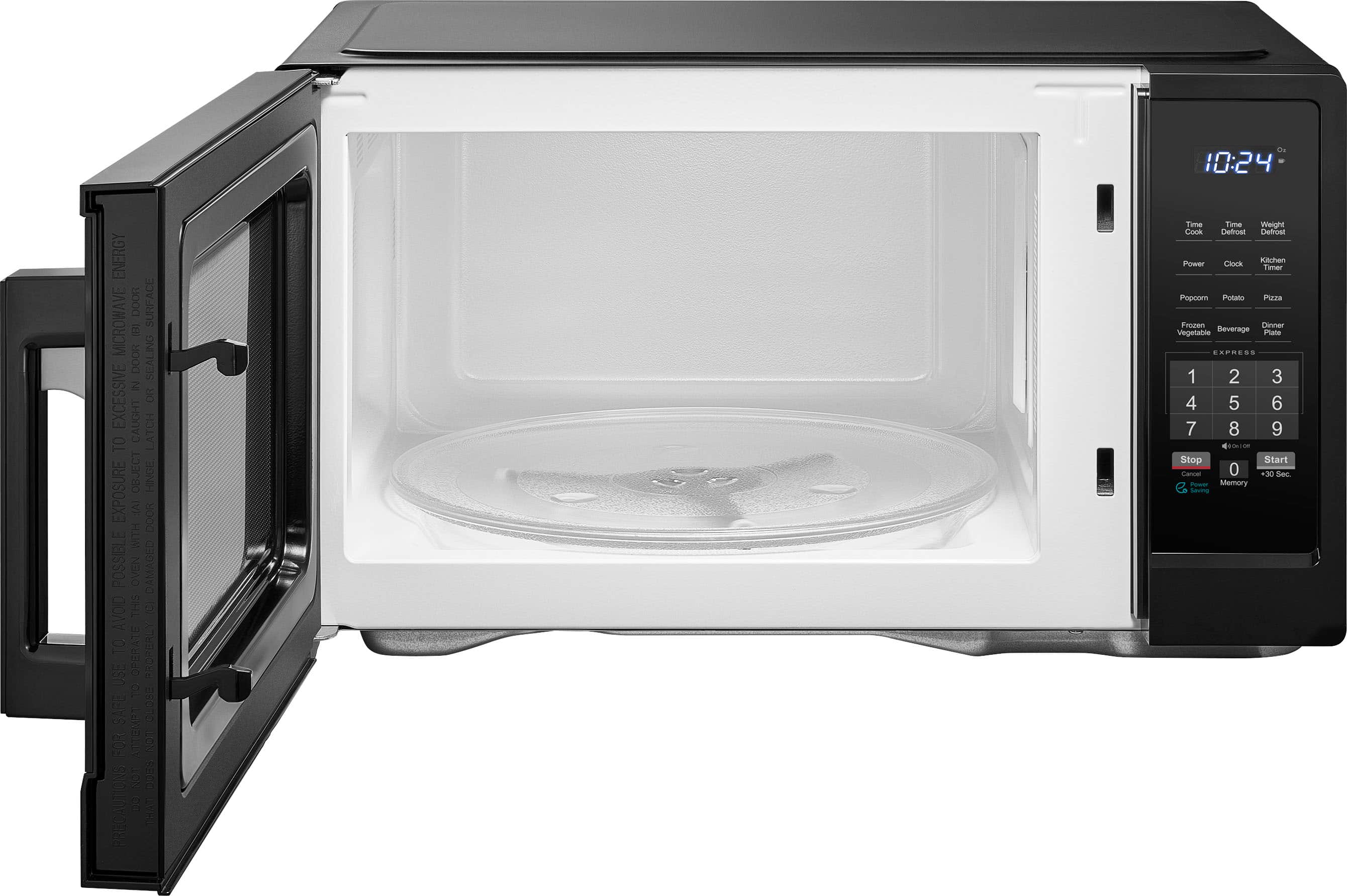 Insignia™ - 1.1 Cu. Ft. Countertop Microwave - Black - Image 8