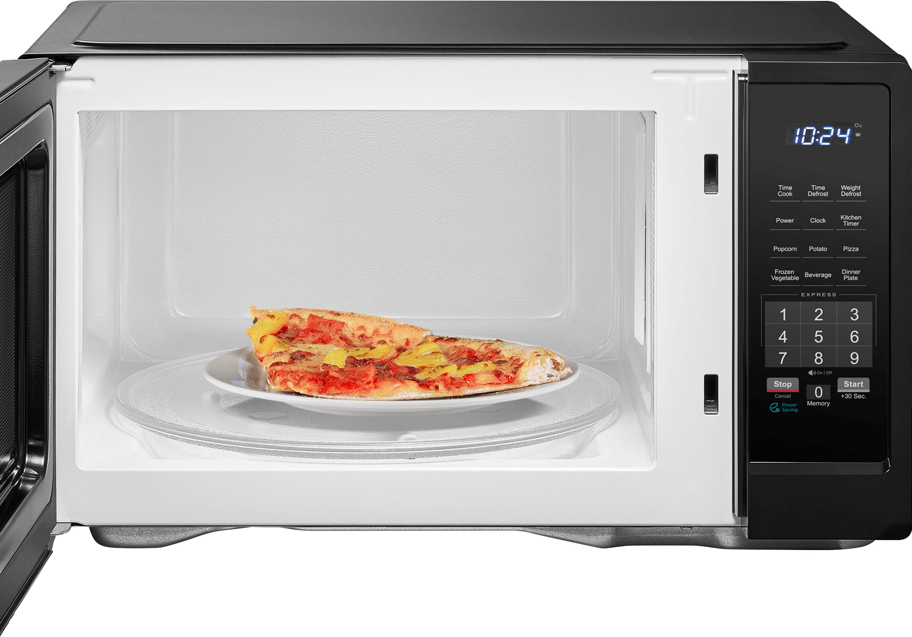 Insignia™ - 1.1 Cu. Ft. Countertop Microwave - Black - Image 7