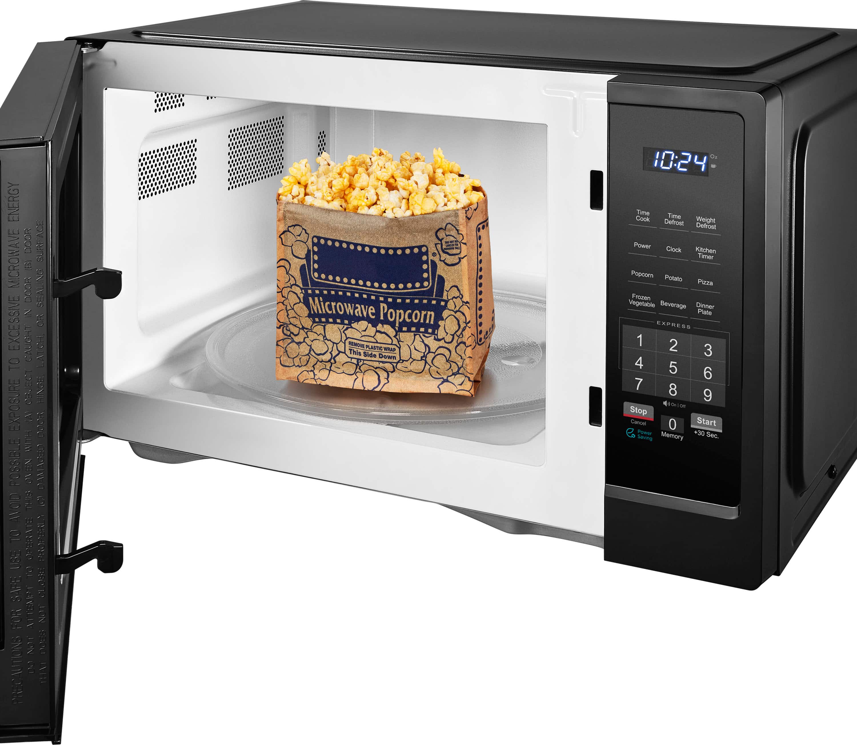 Insignia™ - 1.1 Cu. Ft. Countertop Microwave - Black - Image 5