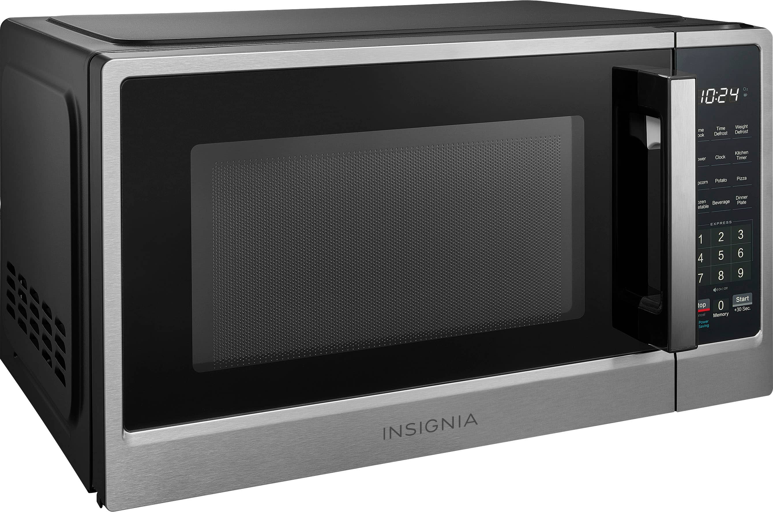 Insignia™ - .9 Cu. Ft. Compact Countertop Microwave - Stainless Steel - Image 10