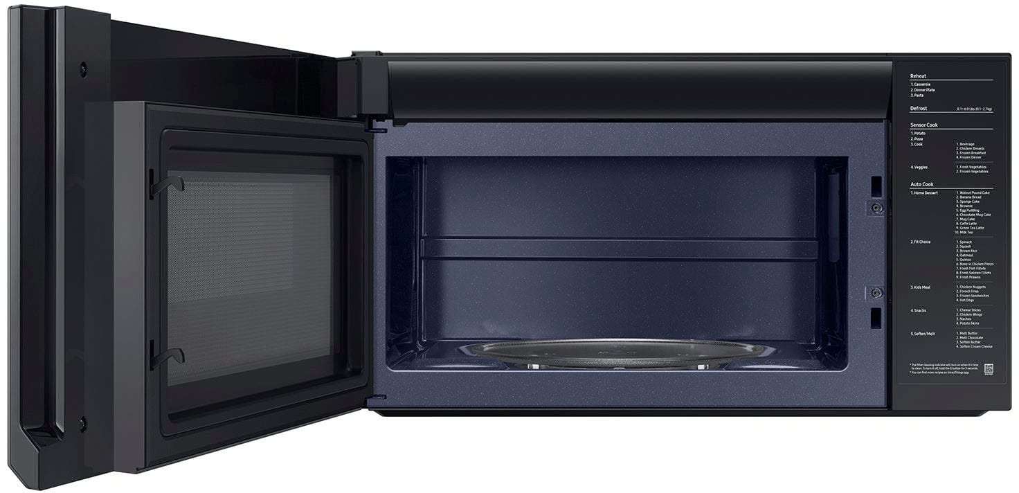 Samsung - 2.1 Cu. Ft. Over-the-Range Microwave with Sensor Cooking and Wi-Fi Connectivity - Stainless Steel - Image 4