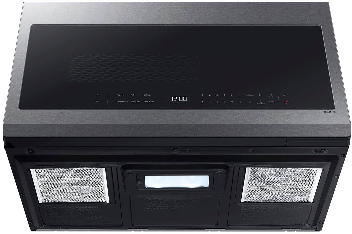 Samsung - 2.1 Cu. Ft. Over-the-Range Microwave with Sensor Cooking and Wi-Fi Connectivity - Stainless Steel - Image 7