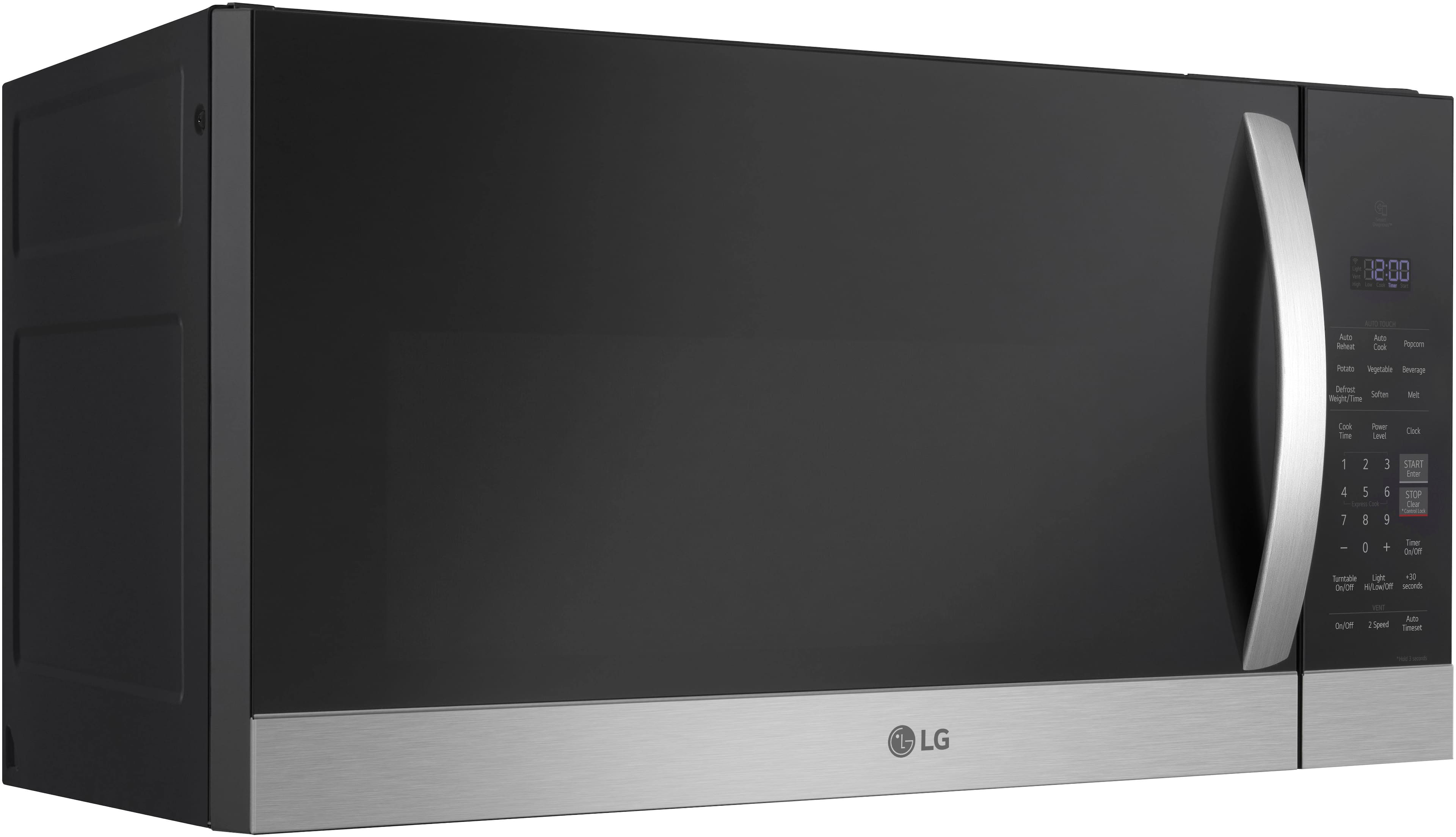 LG - 1.7 Cu. Ft. Over-The-Range Microwave with Sensor Cook and EasyClean - PrintProof Stainless Steel - Image 2
