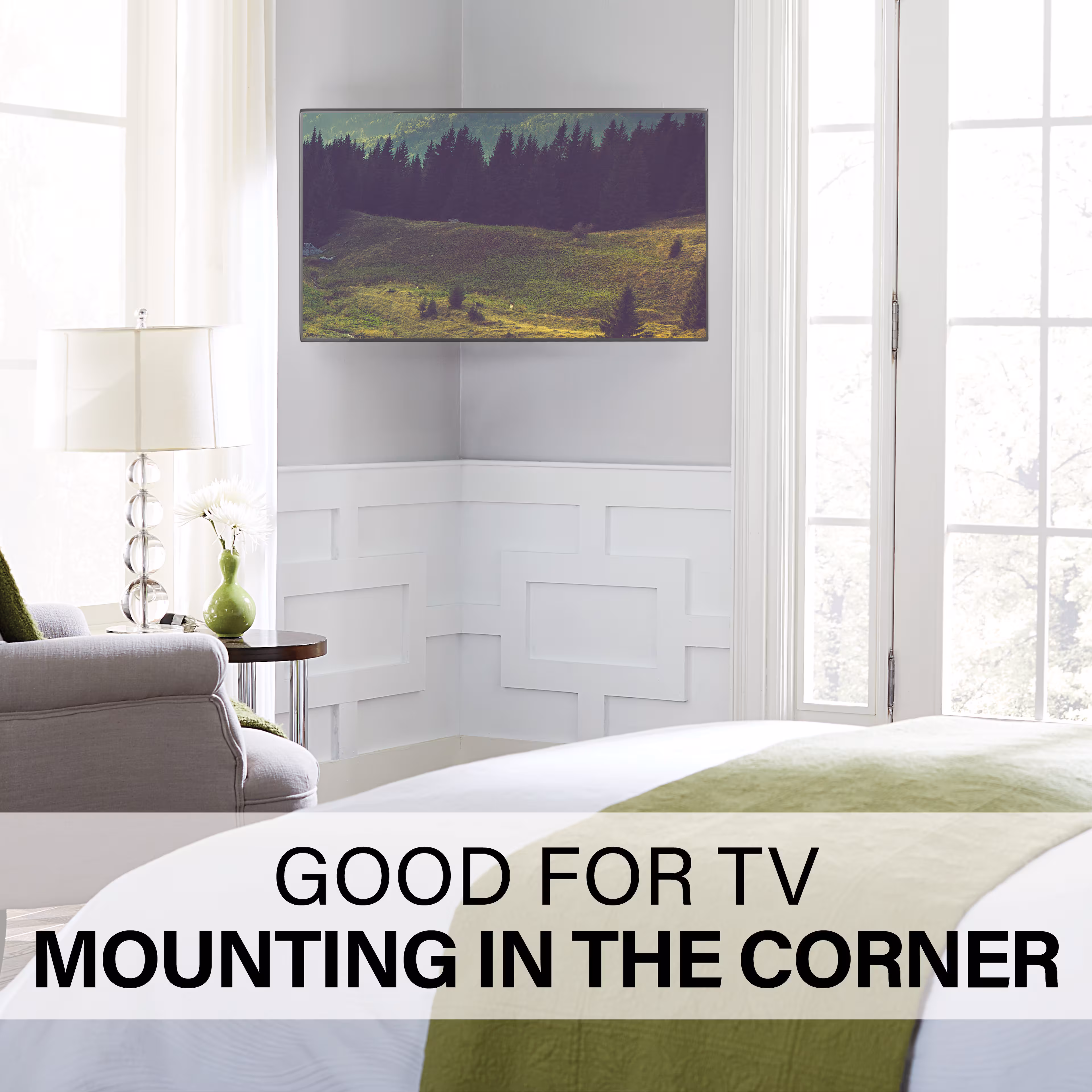 SANUS Elite - Advanced Full-Motion 4D + Shift TV Wall Mount for TVs 32"-65" up to 70 lbs - Shifts up to 6" for Perfect Placement - Black - Image 7