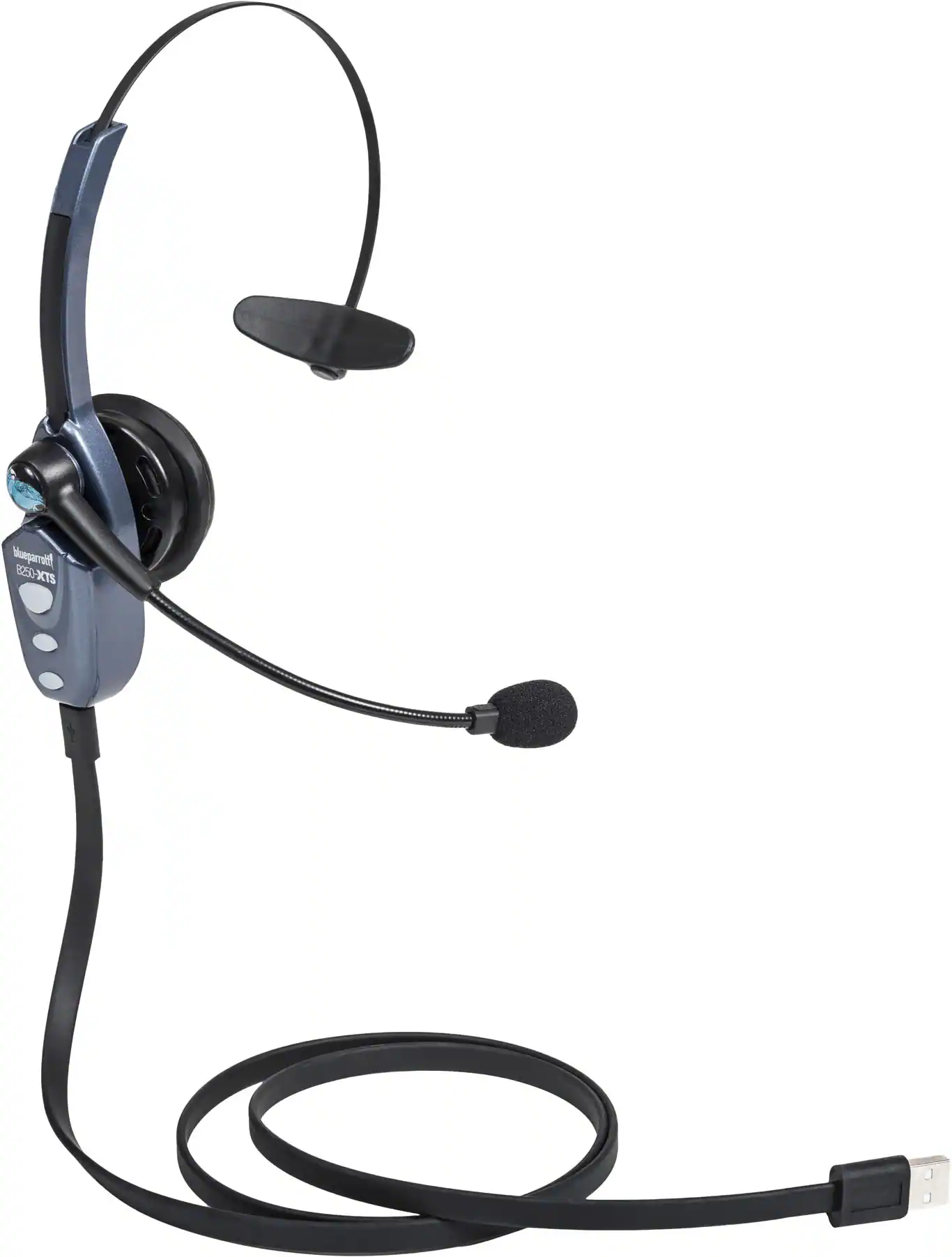 BlueParrott - B250-XTS Wireless Bluetooth Mono Headset with 91% Noise-Cancelling Microphone - Blue - Image 2
