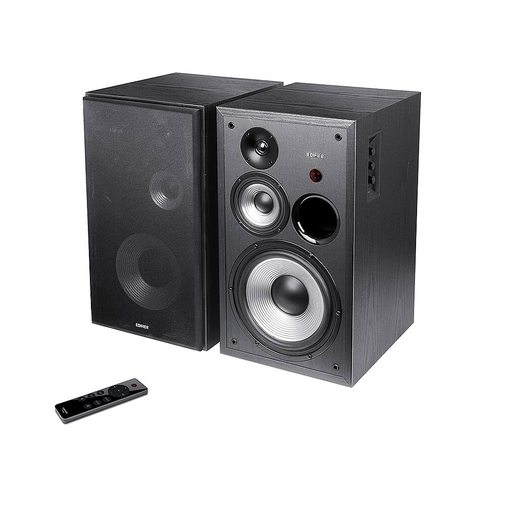Edifier - R2850DB Active Bookshelf Speakers, Computer Speakers - Bluetooth and Optical Input - 2.0 Studio Monitor Speaker - Black - Image 2