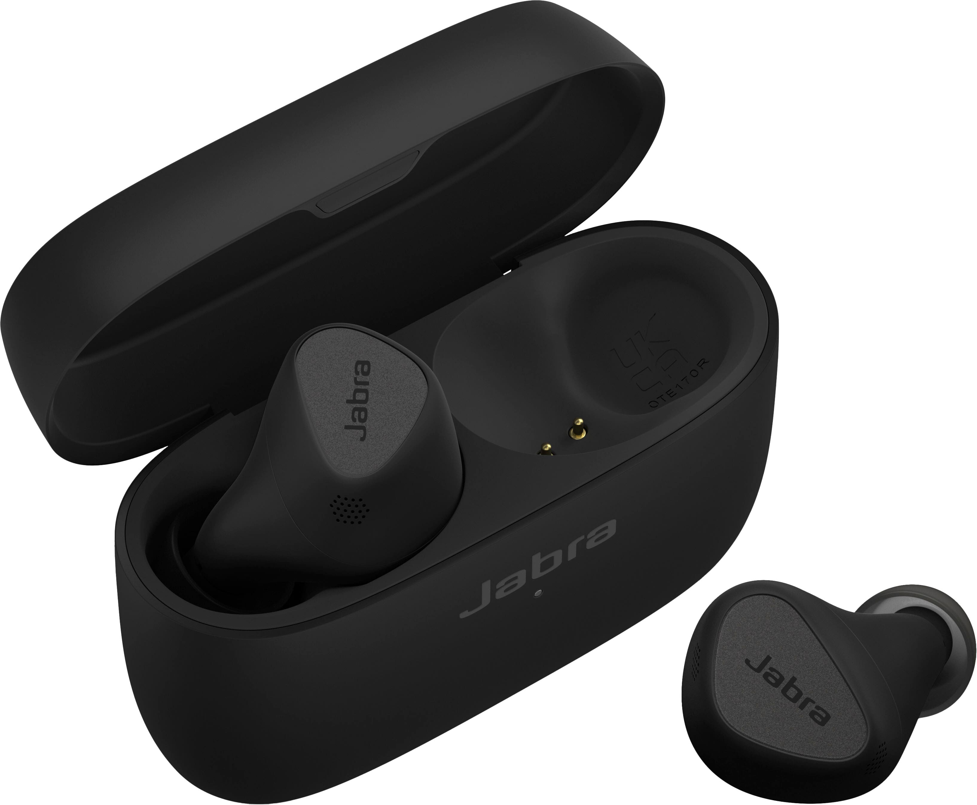 Jabra - Elite 5 True Wireless Hybrid Active Noise Cancelling In-ear Headphones - Titanium Black - Image 2