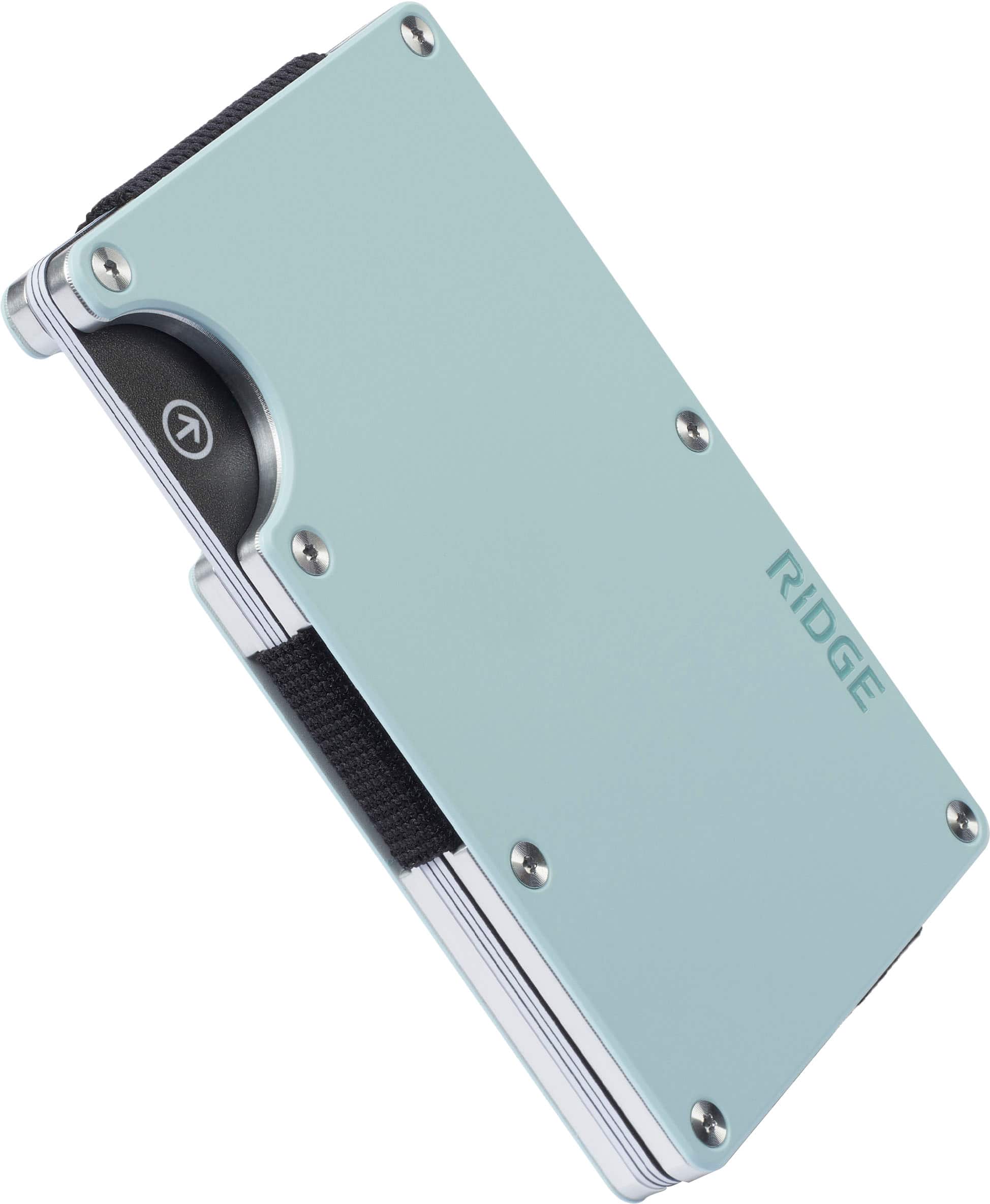 The Ridge Wallet - Aluminum: Cash Strap - Sea Glass - Image 2