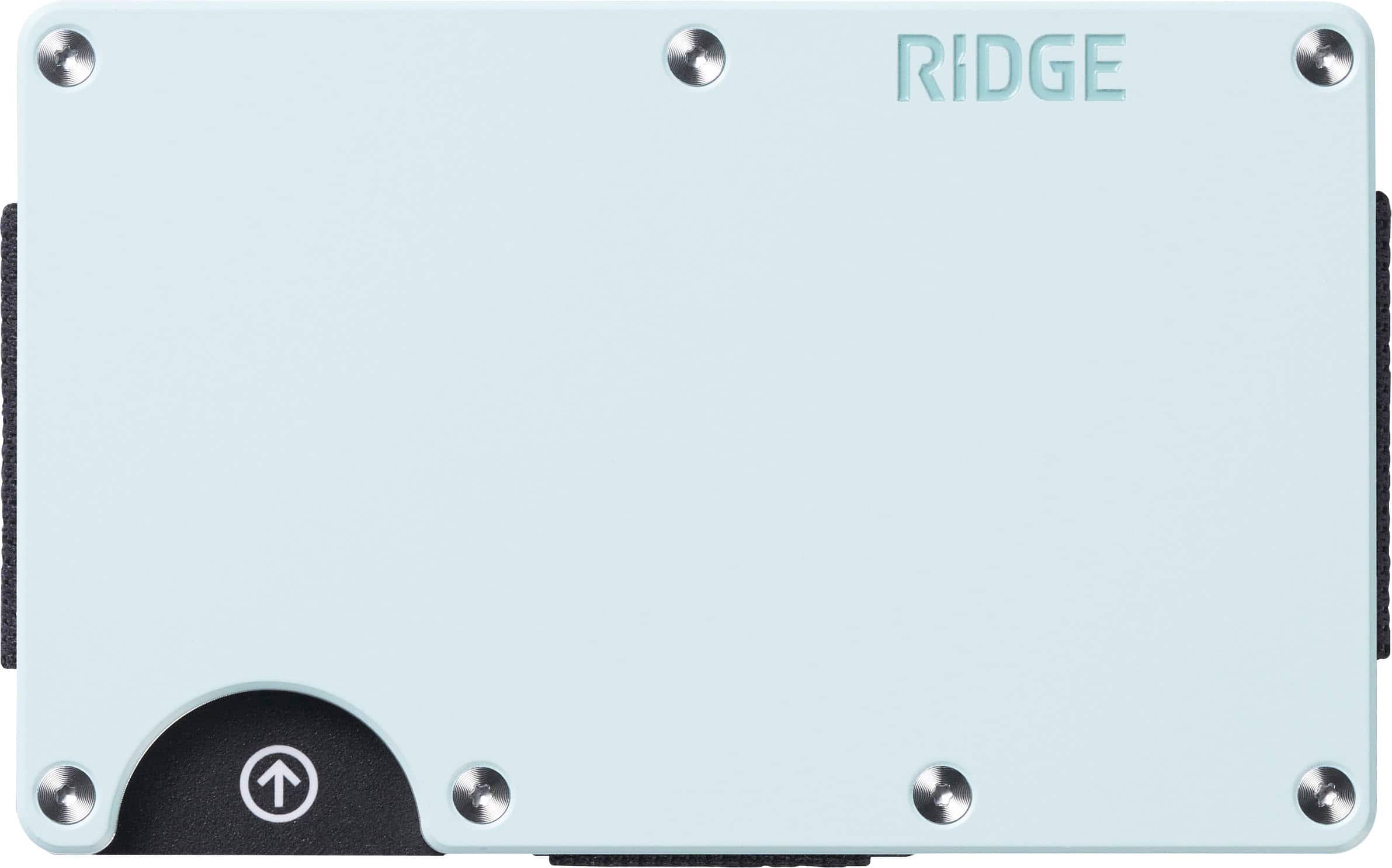The Ridge Wallet - Aluminum: Cash Strap - Sea Glass