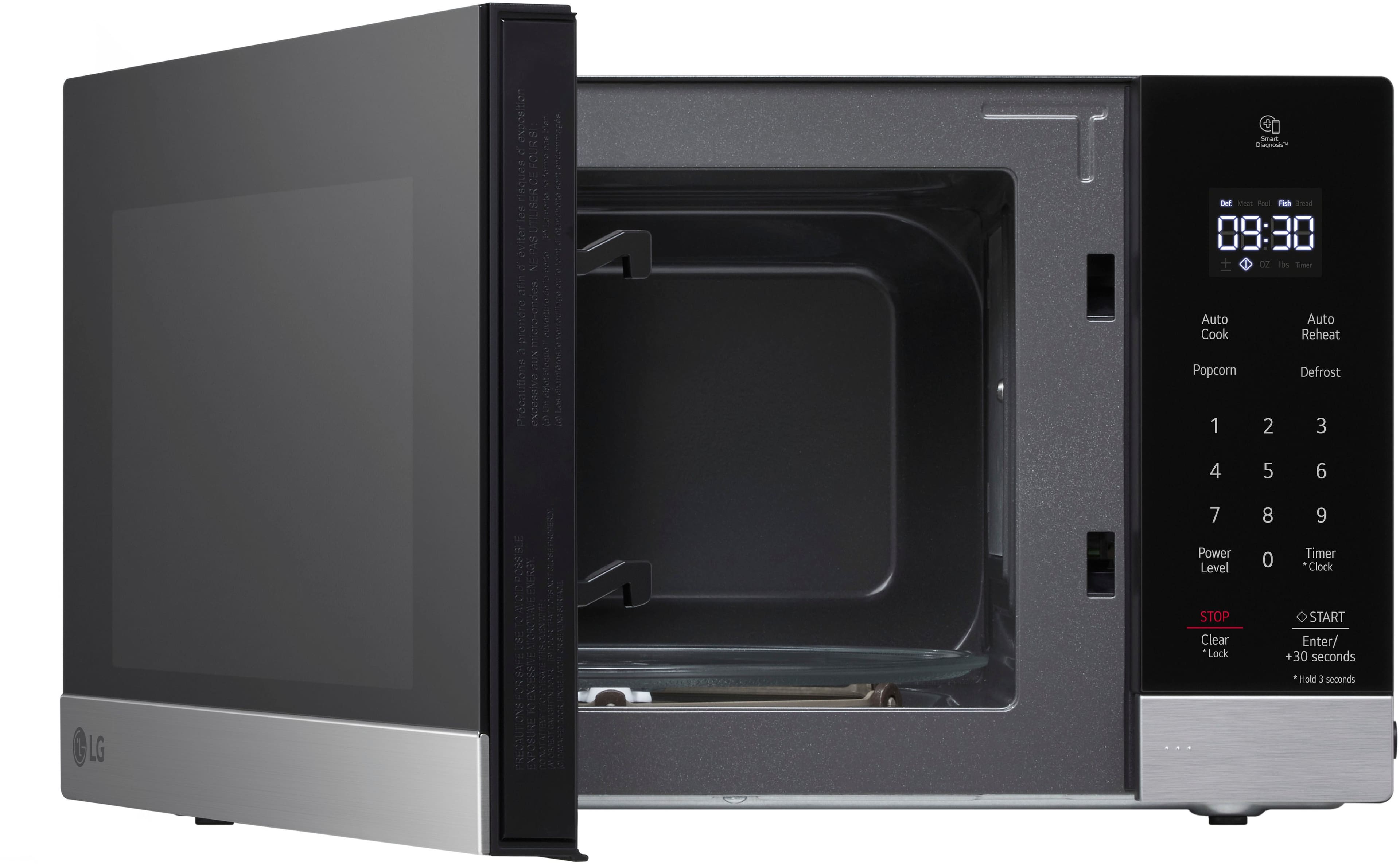 LG - 0.9 Cu. Ft. Countertop Microwave with Sensor Cooking and Smart Inverter - Stainless Steel - Image 7