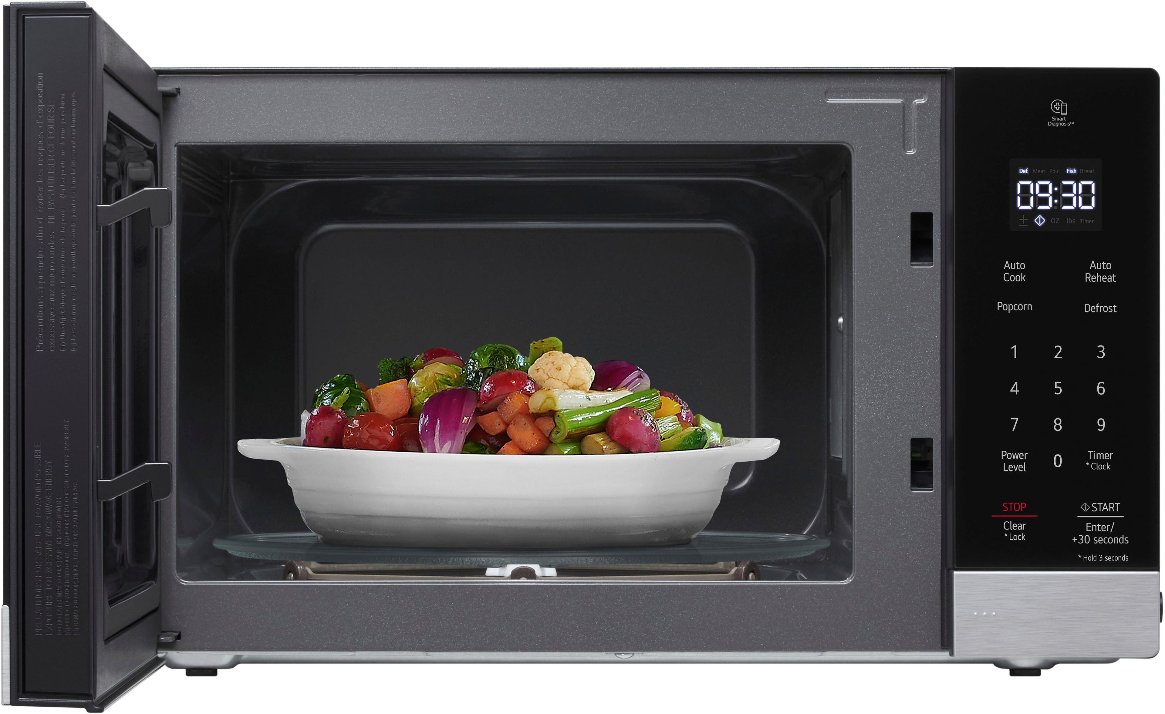 LG - 0.9 Cu. Ft. Countertop Microwave with Sensor Cooking and Smart Inverter - Stainless Steel - Image 9