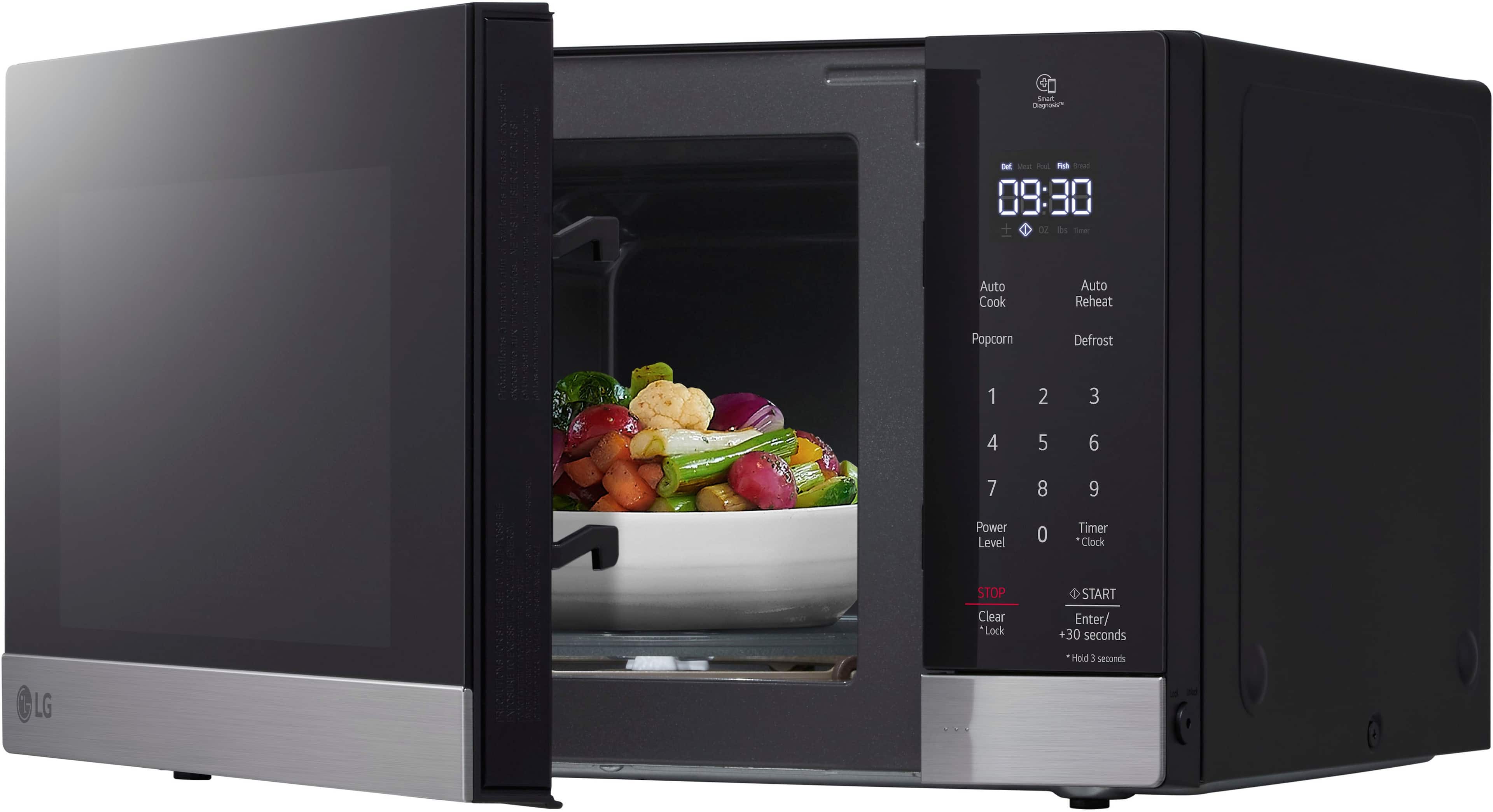LG - 0.9 Cu. Ft. Countertop Microwave with Sensor Cooking and Smart Inverter - Stainless Steel - Image 14