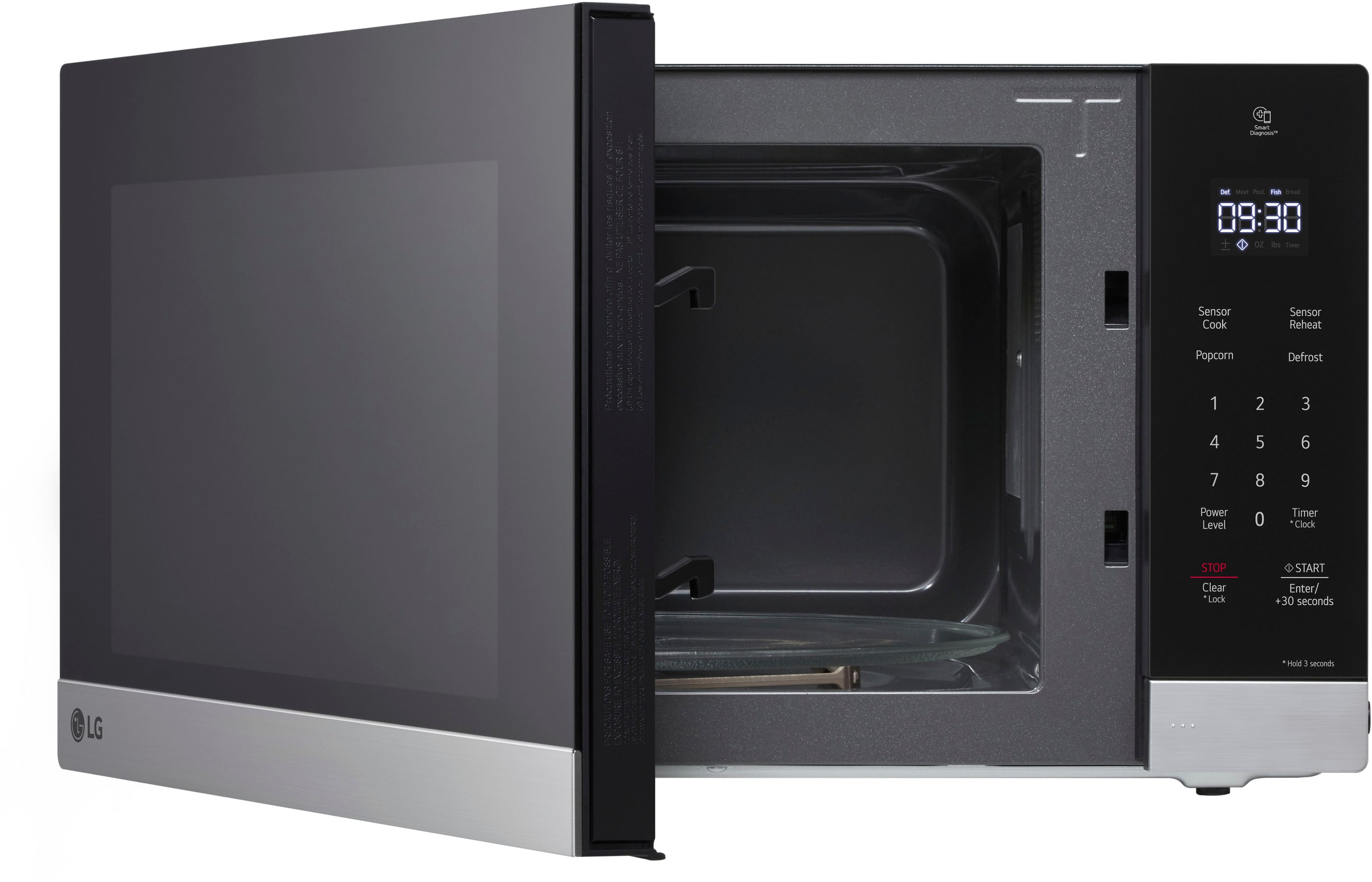 LG - 1.5 Cu. Ft. Countertop Microwave with Sensor Cooking and Smart Inverter - Stainless Steel - Image 8