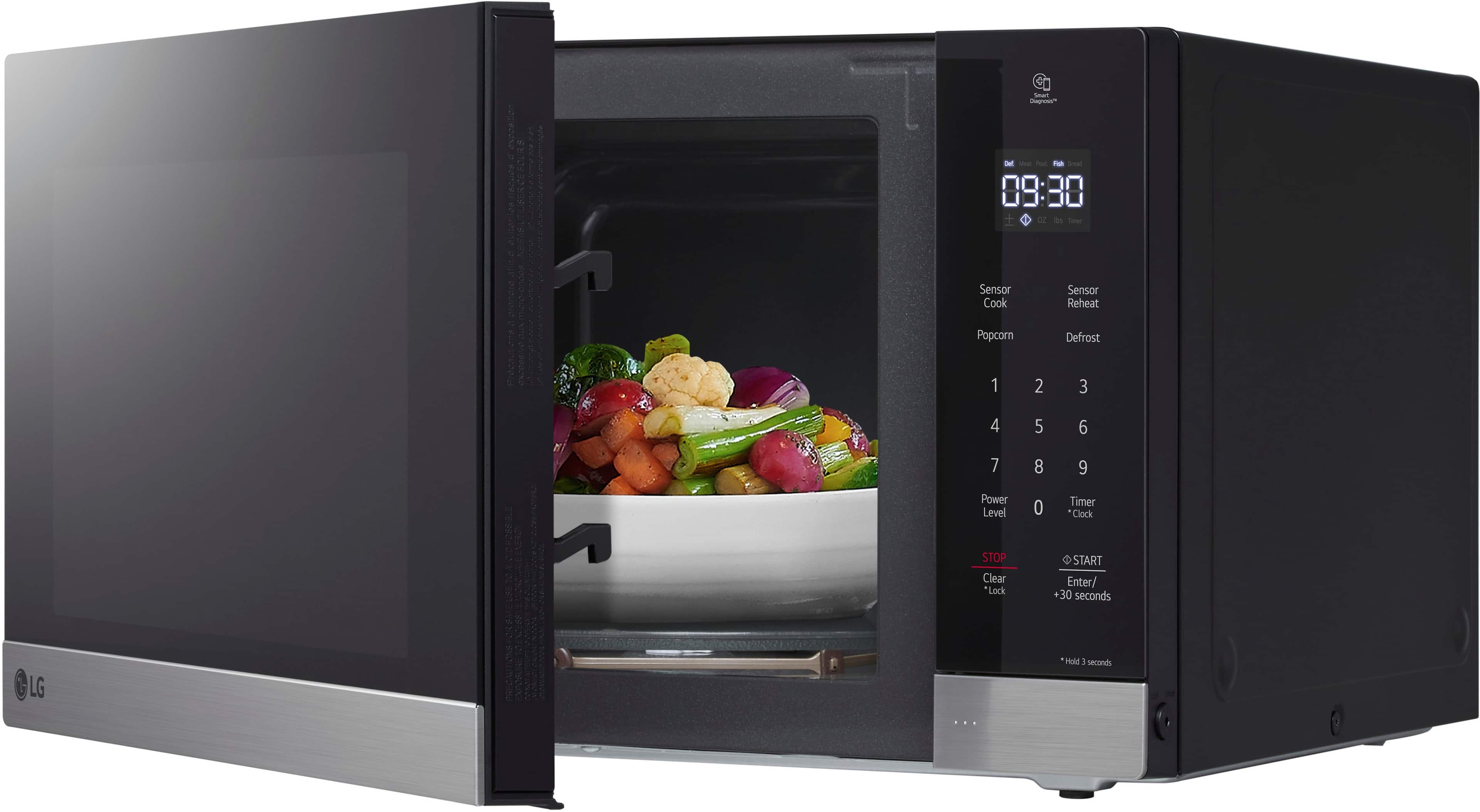LG - 1.5 Cu. Ft. Countertop Microwave with Sensor Cooking and Smart Inverter - Stainless Steel - Image 14