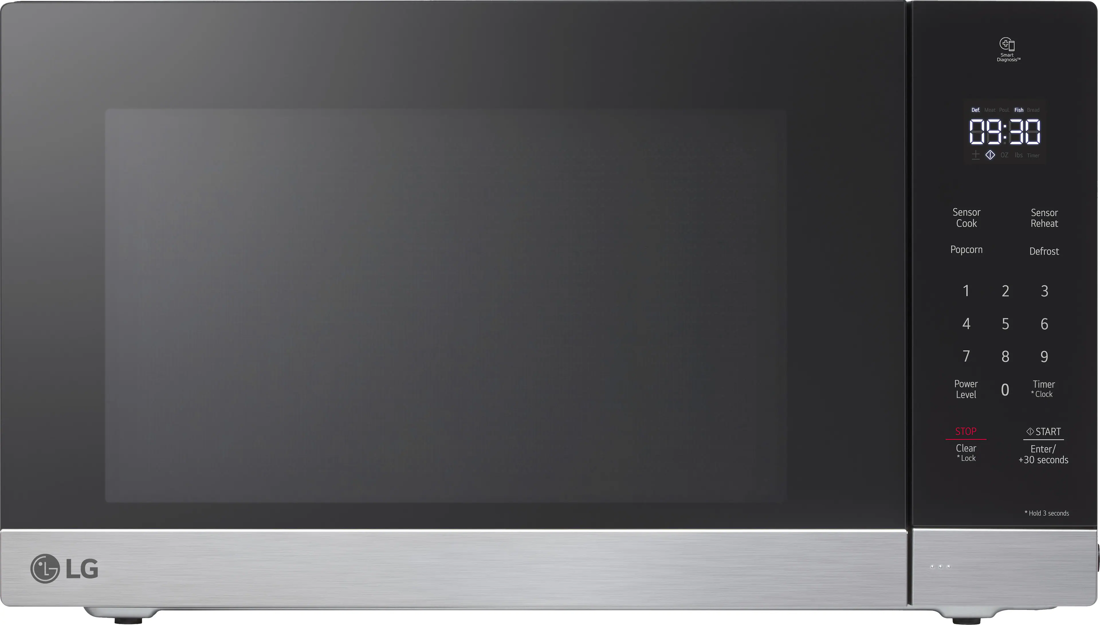 LG - 1.5 Cu. Ft. Countertop Microwave with Sensor Cooking and Smart Inverter - Stainless Steel