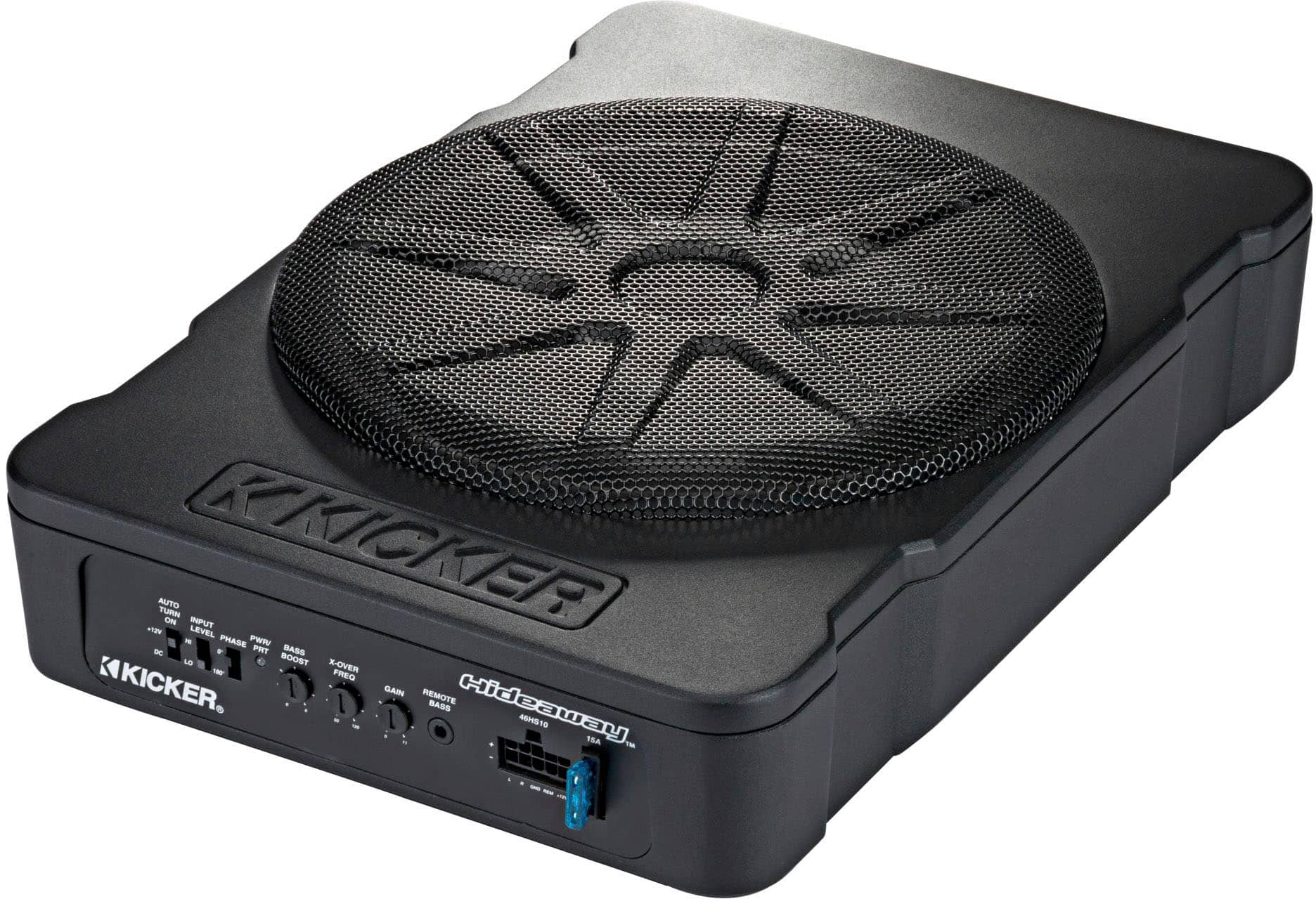 KICKER - Hideaway 10" Compact Powered Subwoofer - Black - Image 2