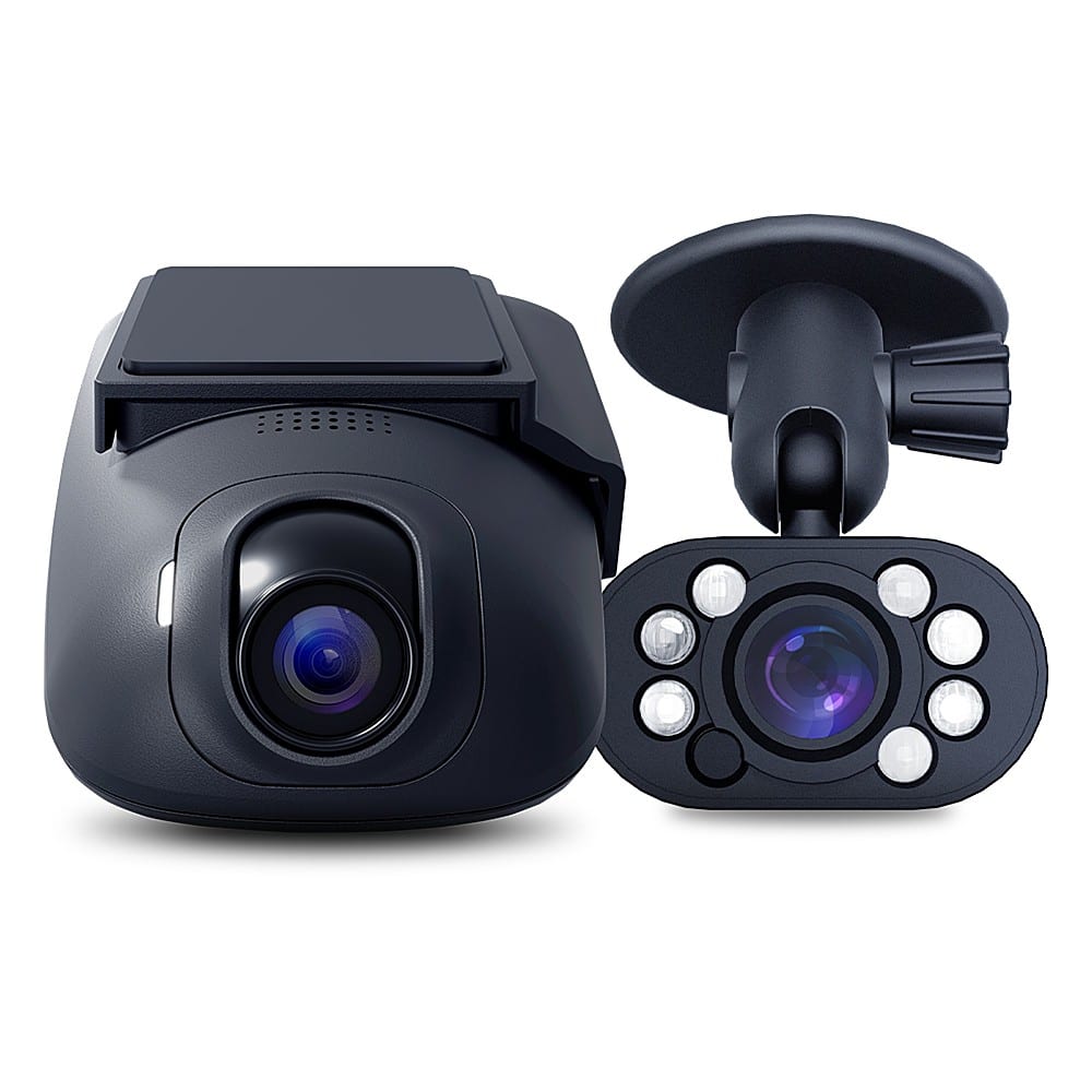 DroneMobile - XC - 2K QHD Dash Cam with LTE + GPS + WiFi bundled with XC Interior Camera - Black