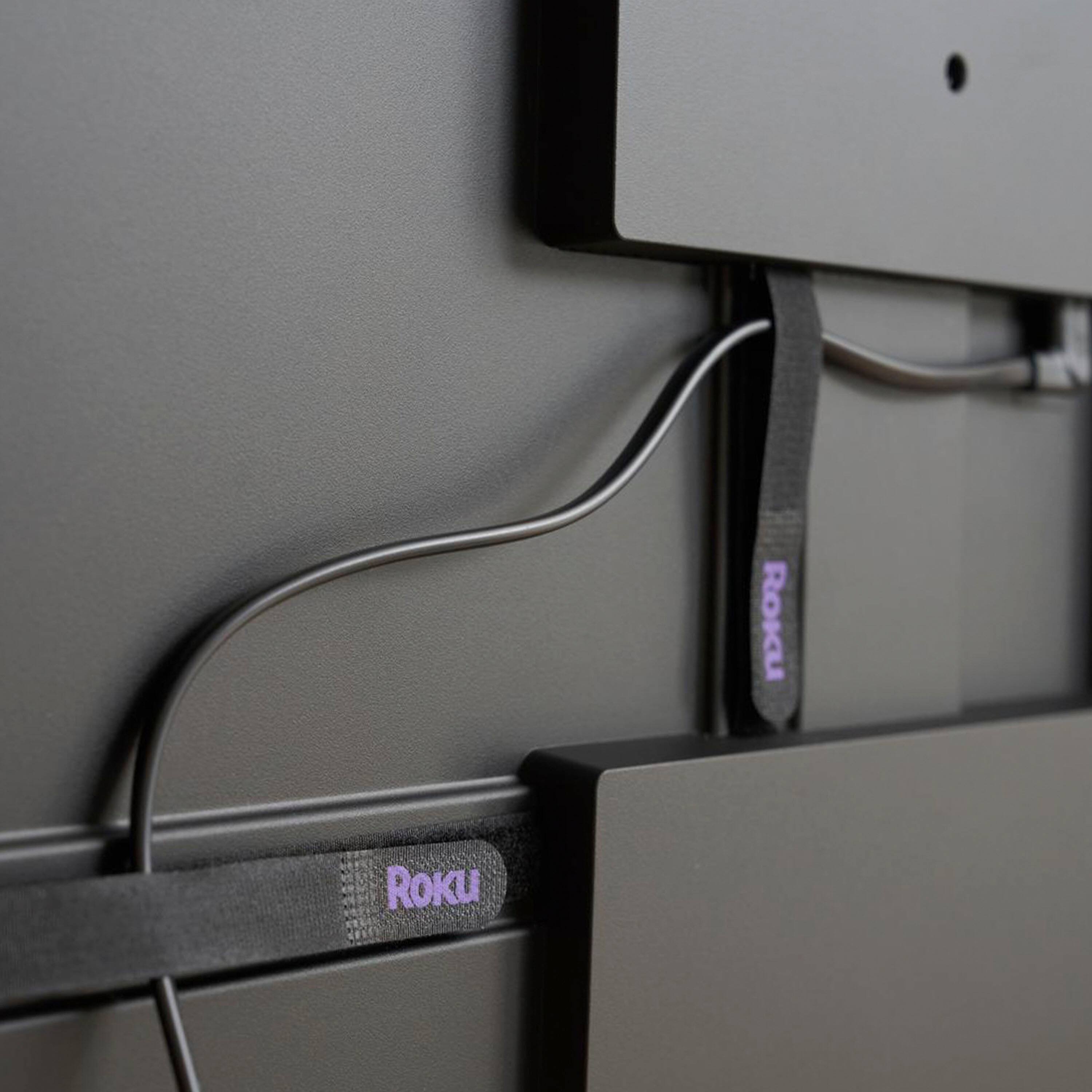 Roku - Wall Mount Kit for 65” Pro Series TV - Ultra-Slim with Minimalist, Flat Design - Hinged Mount for Easy Access to Cables - Black - Image 3