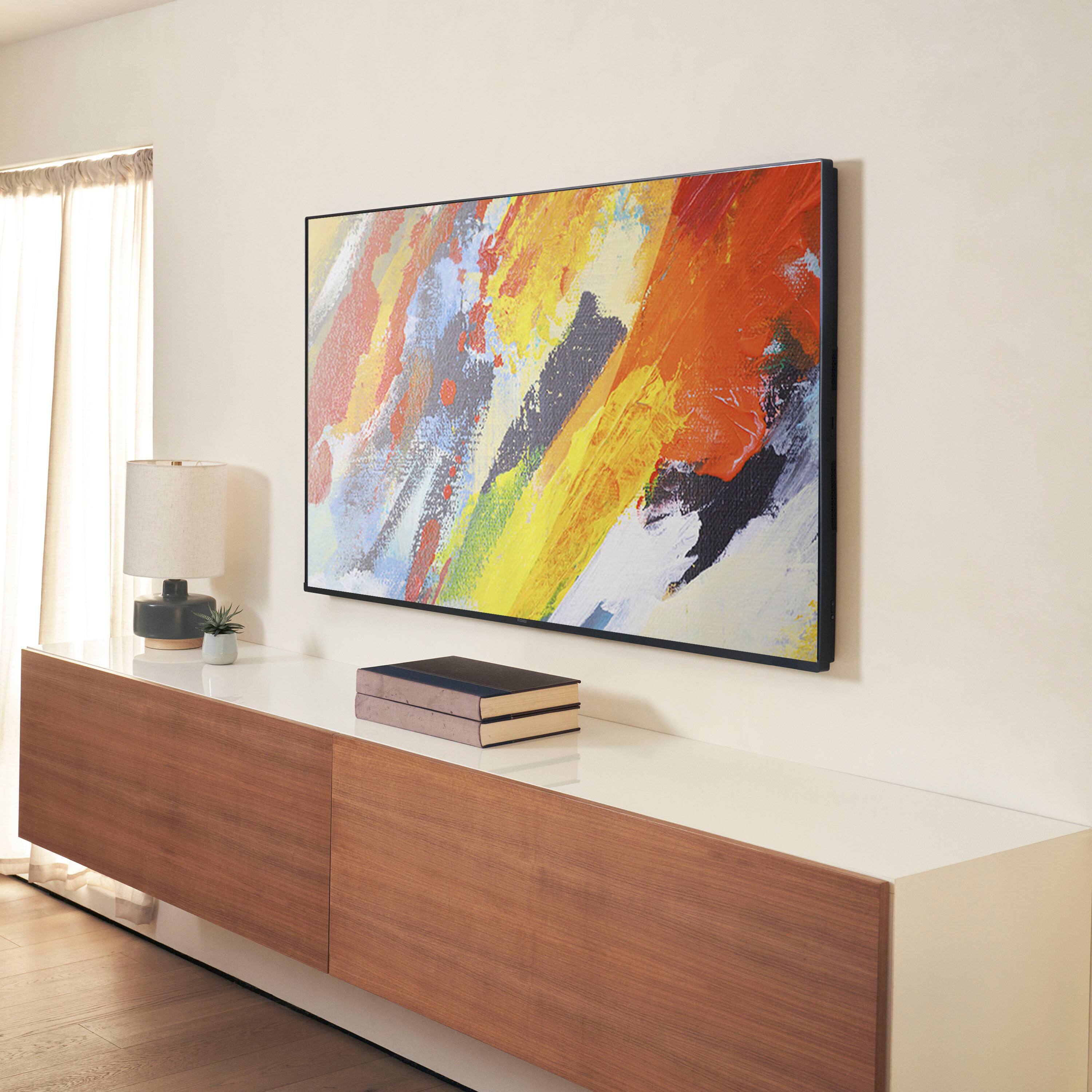 Roku - Wall Mount Kit for 65” Pro Series TV - Ultra-Slim with Minimalist, Flat Design - Hinged Mount for Easy Access to Cables - Black - Image 5