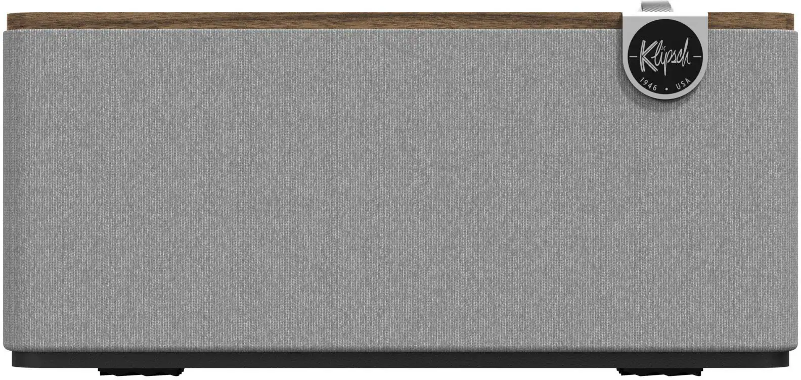 Klipsch - The One Plus Premium Tabletop Bluetooth Speaker with Broadcast Mode - Walnut - Image 2