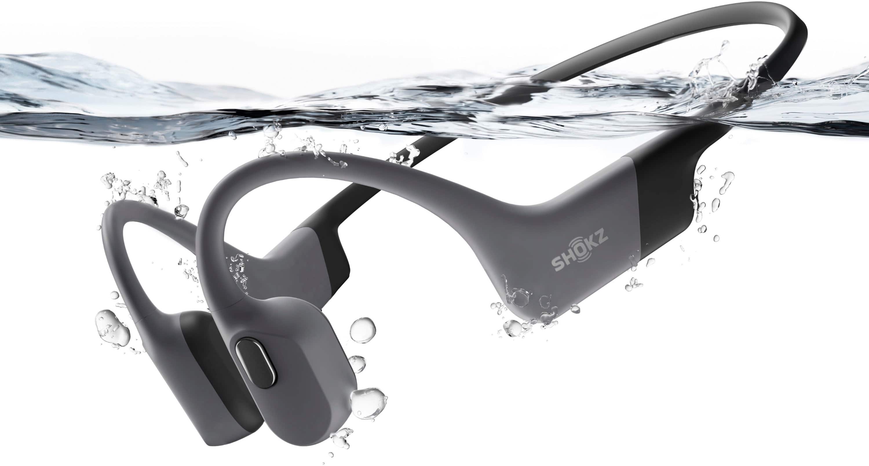 Shokz - OpenSwim Pro Bone Conduction Sports Headphone - Gray - Image 2