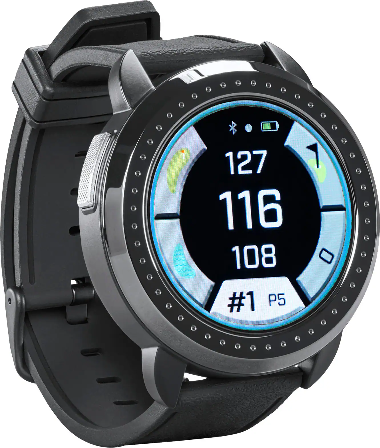 Bushnell - iON Elite 35.5mm Smart GPS Golf Watch - Black