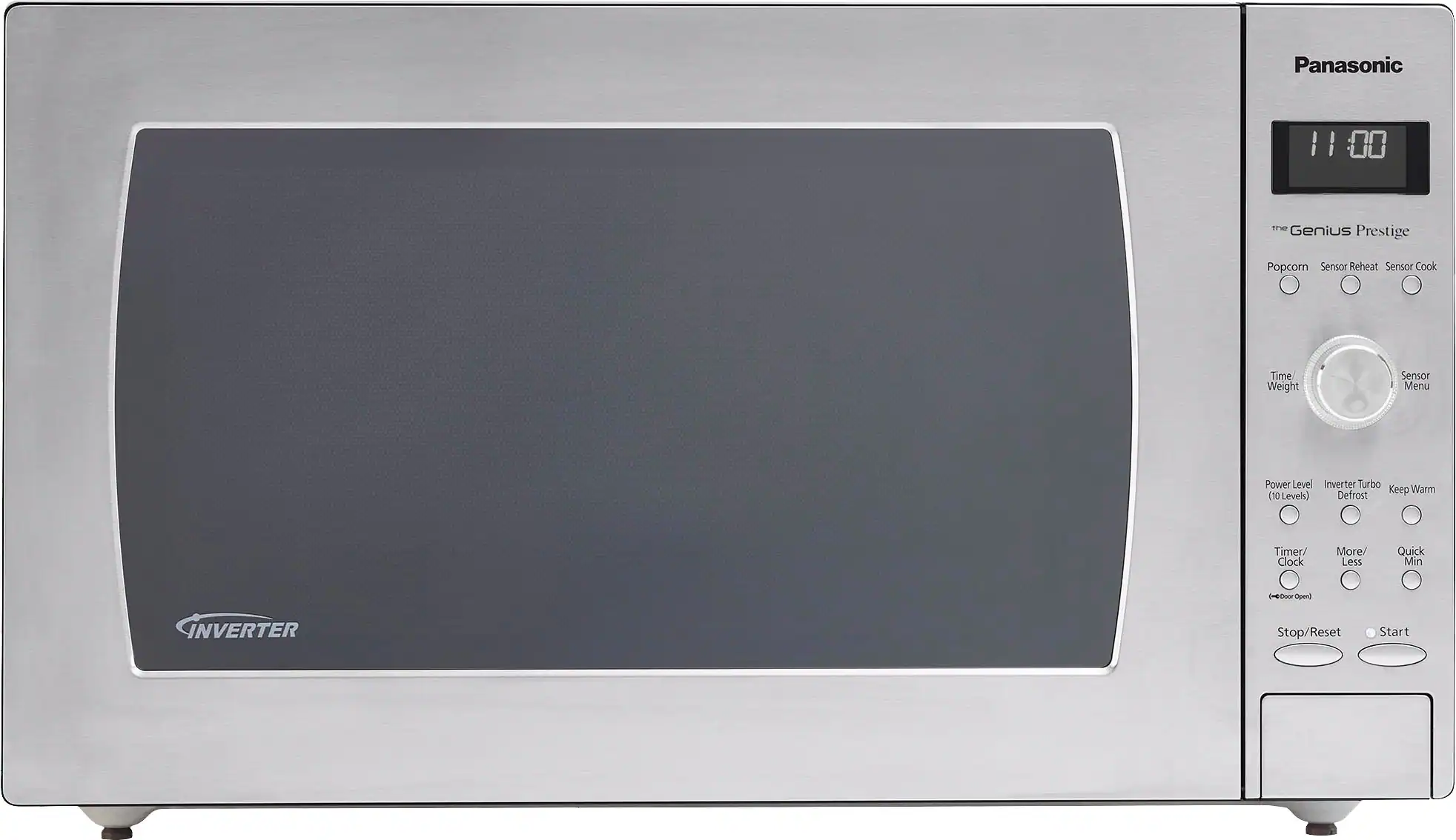 Panasonic - 2.2 Cu. Ft. 1250-Watt Countertop Microwave Oven with Inverter Technology - Stainless steel - Image 2