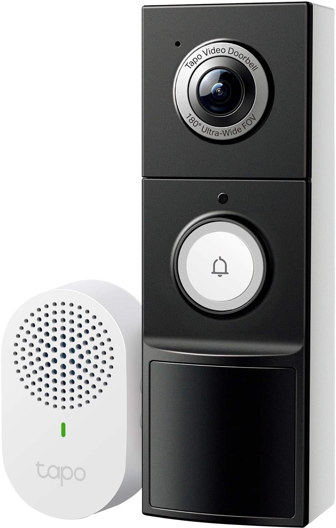TP-Link - Tapo Battery/Wired Smart Video Doorbell 2K 5MP with Chime - No Monthly Fees - Black/White - Image 3