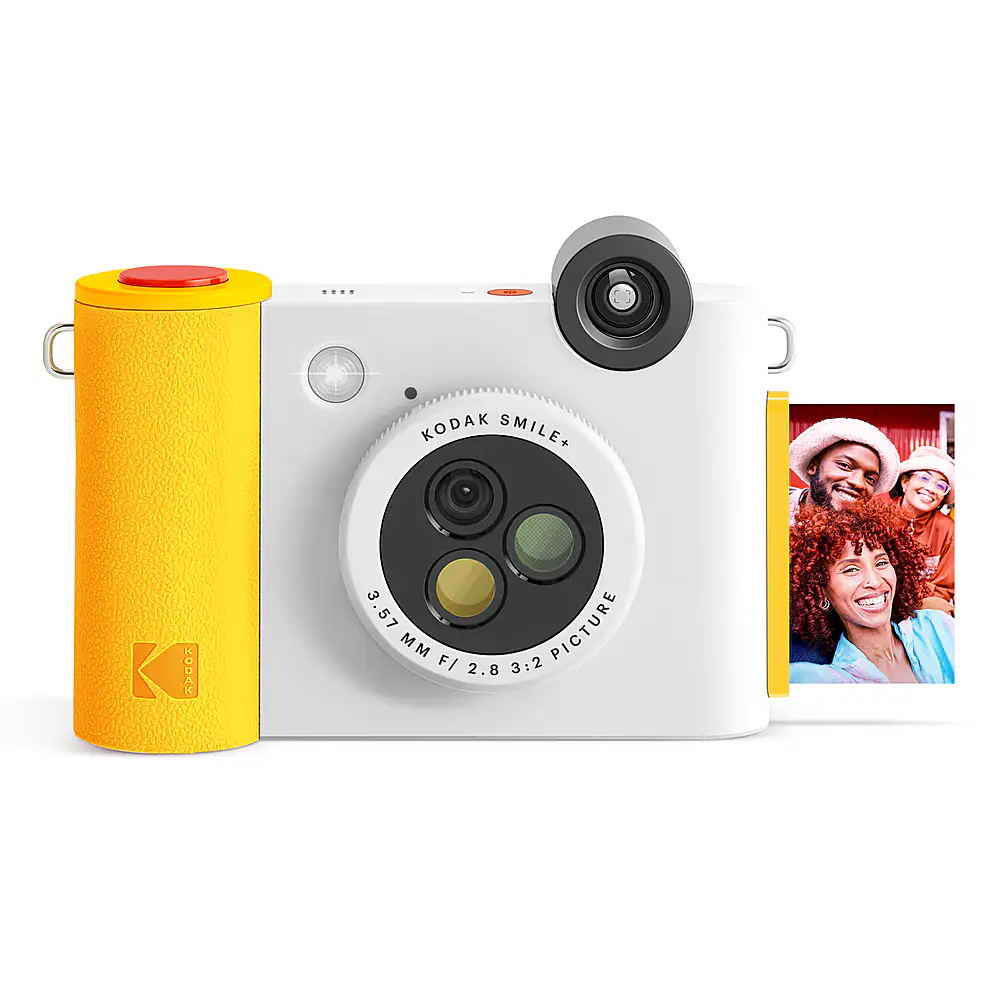Kodak - Smile+ Wireless 2x3 Digital Instant Print Camera with Effect Lenses & Zink Technology - White
