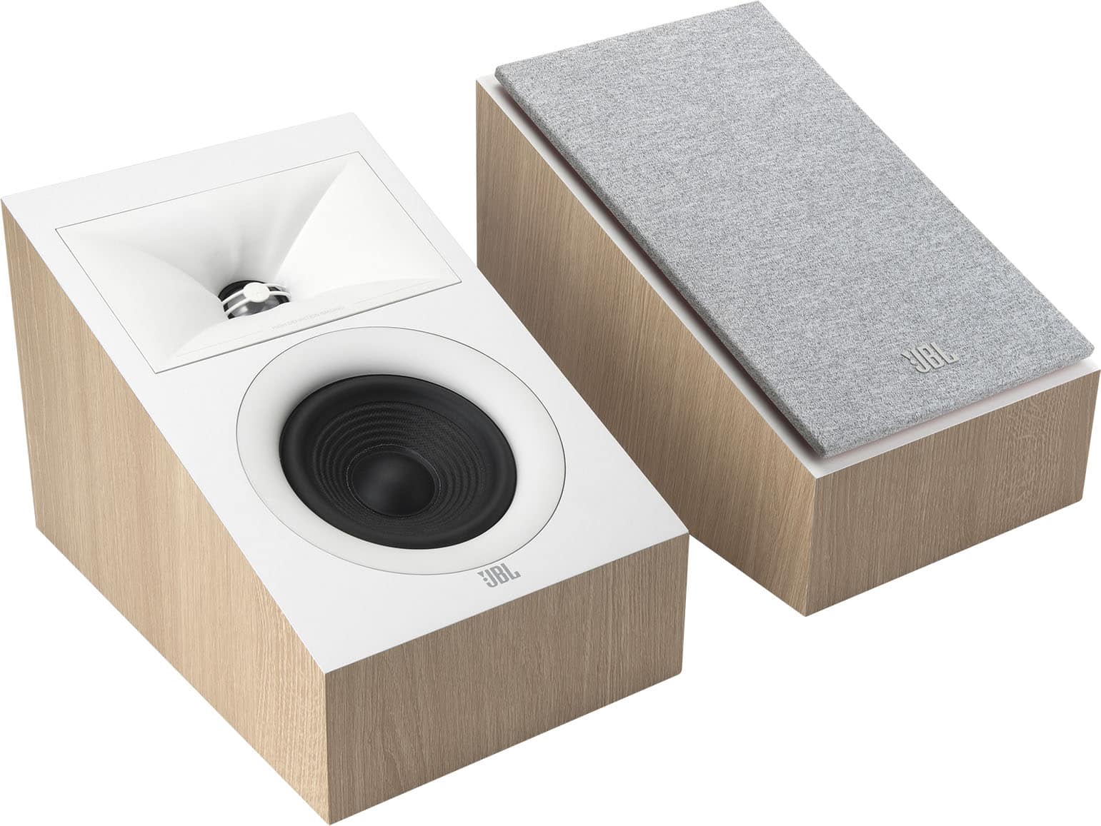 JBL - Stage2 240H 4.5-inch (114mm) 150W 2-Way Dolby Atmos Height Surround Sound Loudspeaker - Latte - Image 2