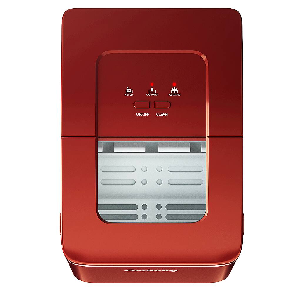 Costway - Portable Ice Maker Machine Countertop 26Lbs/24H Self-cleaning w/ Scoop - Red - Image 12