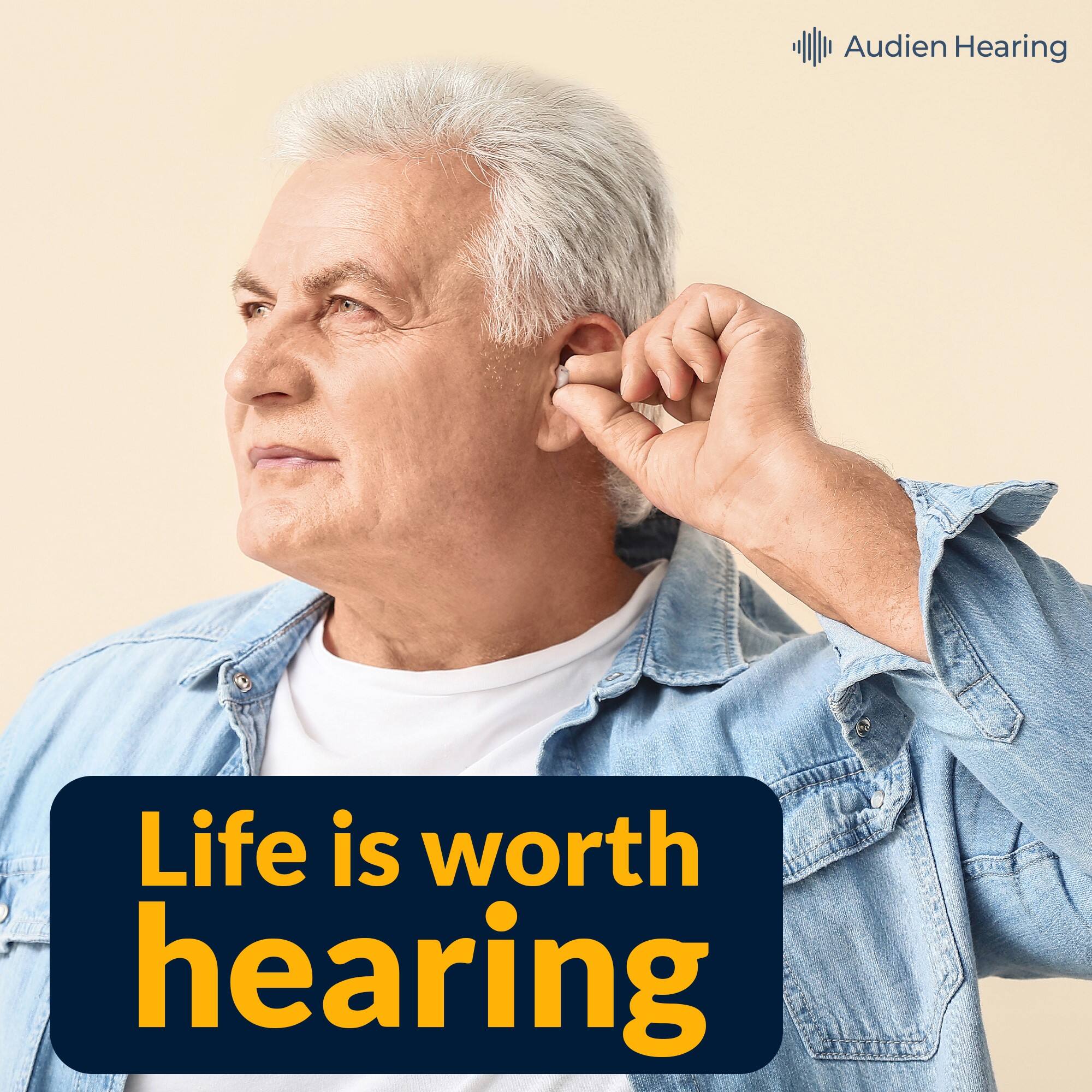 Audien Hearing - Audien Atom 2 OTC Hearing Aids - Beige - Image 5