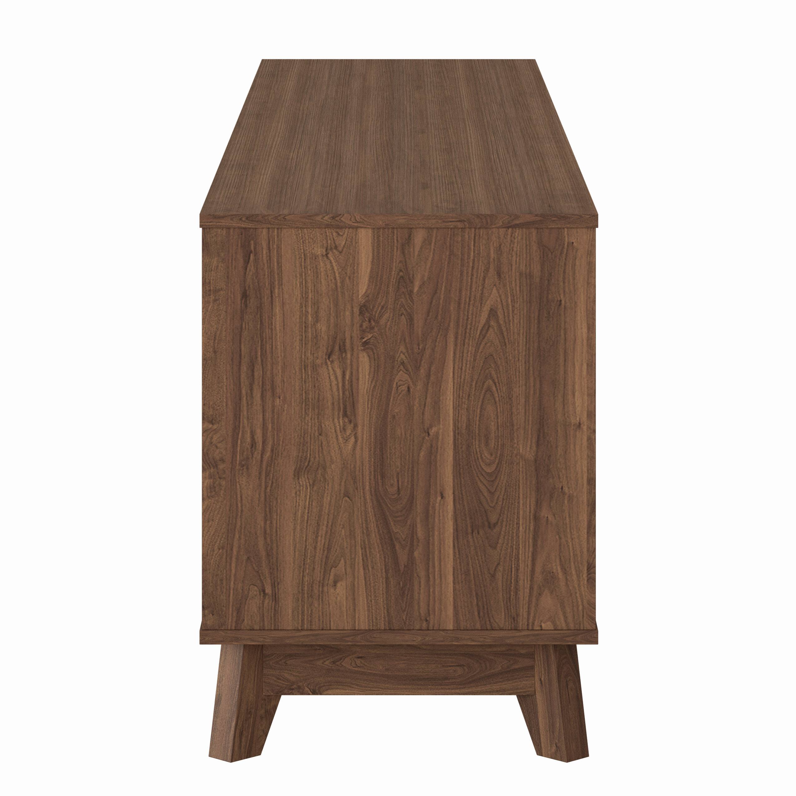 CorLiving - Hollywood Collection TV Stand with Open and Closed Shelves for Most TVs up to 85" - Brown - Image 4