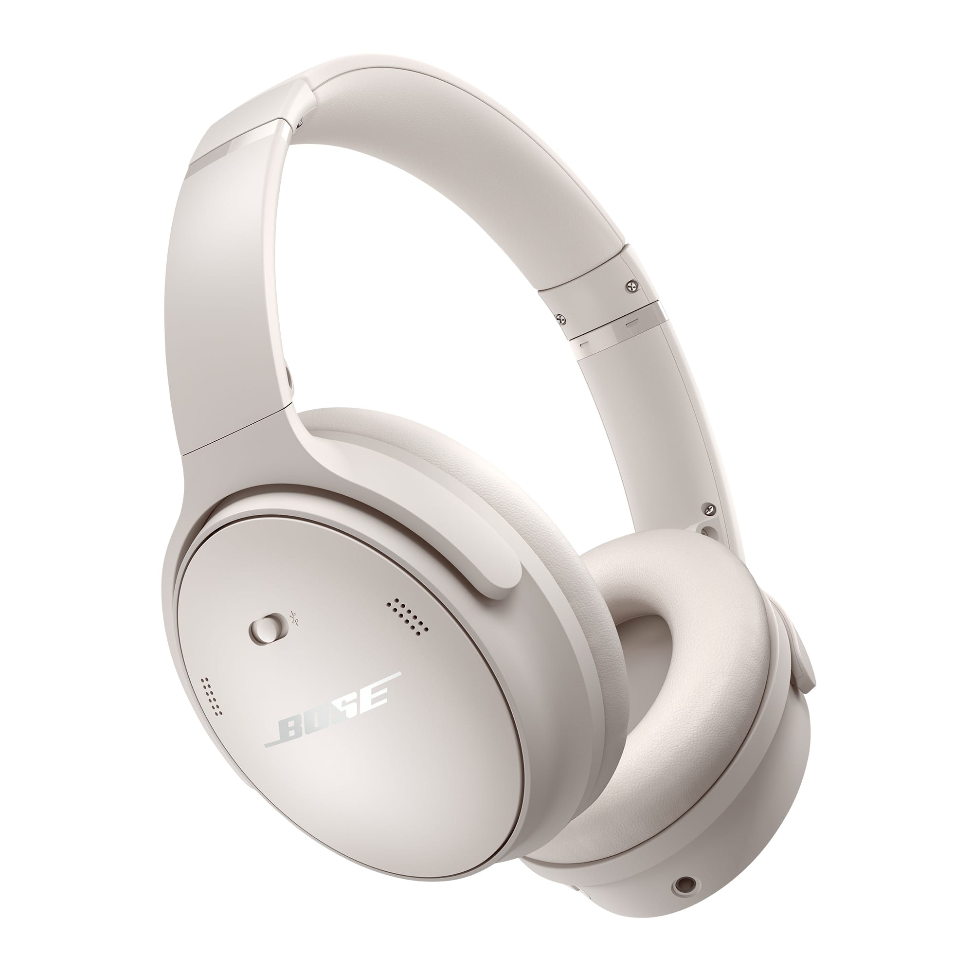 Bose - QuietComfort Wireless Noise Cancelling Over-the-Ear Bluetooth Headphones - White Smoke