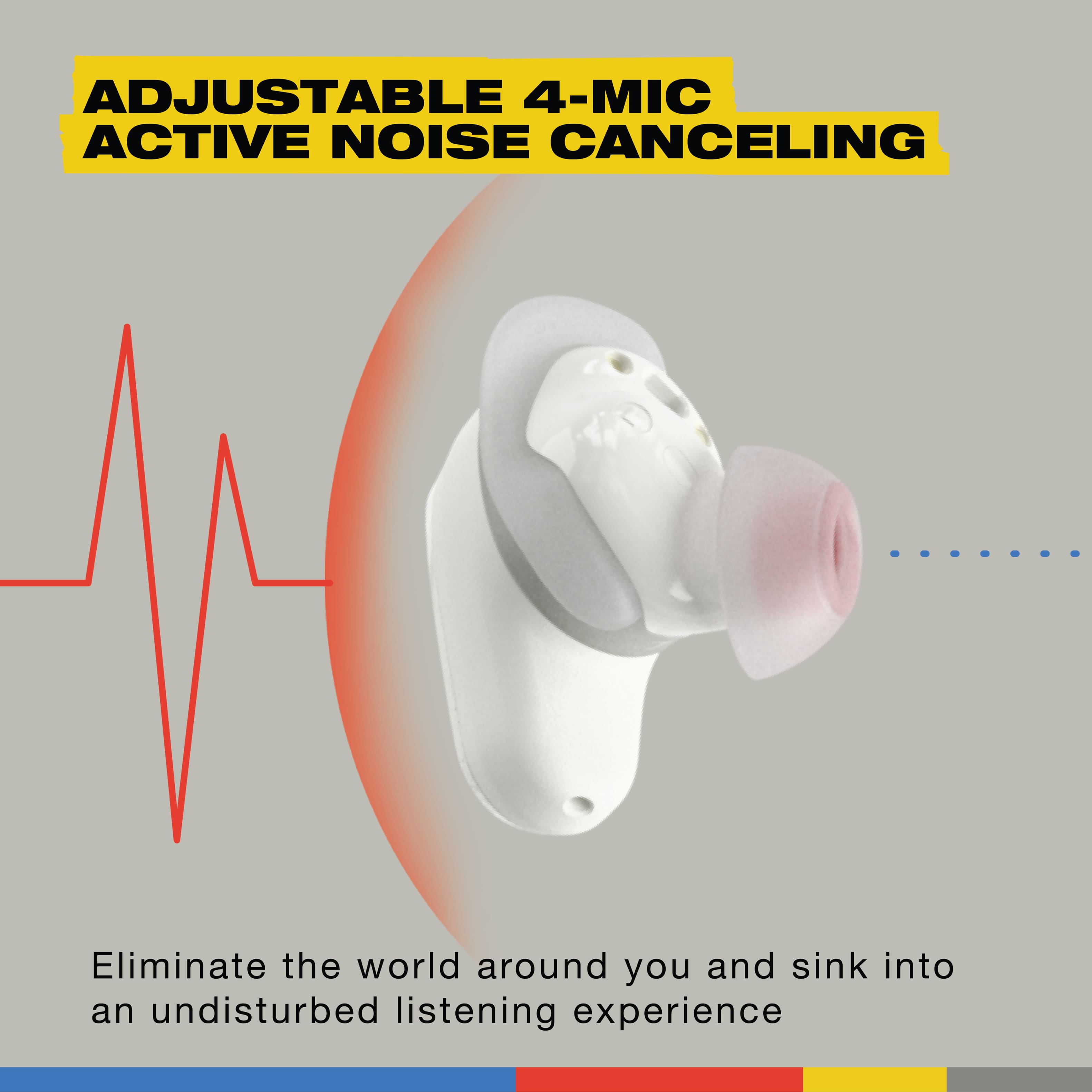 Skullcandy - Method 360 ANC True Wireless Noise Cancelling Earbuds - Bone - Image 3