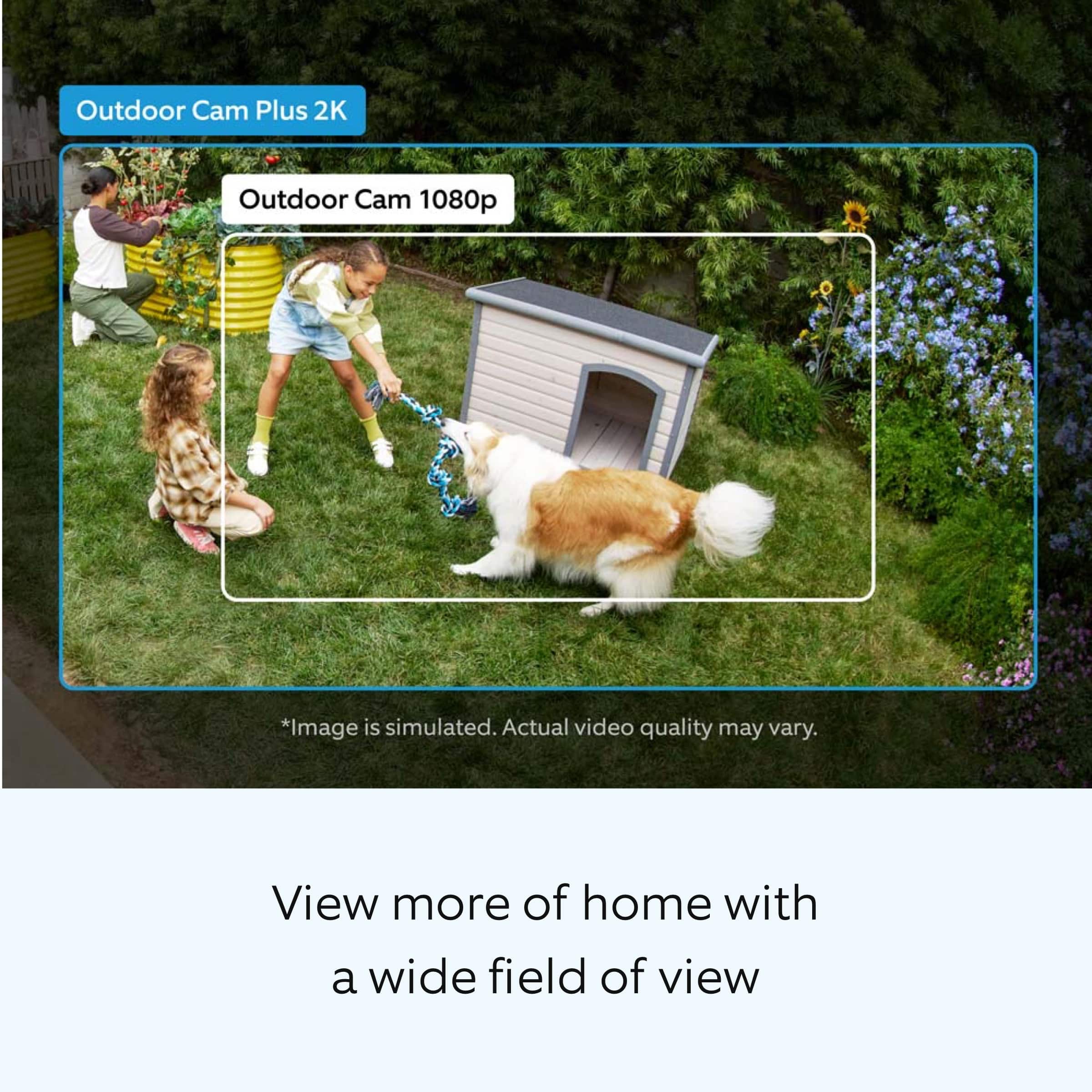 Outdoor Cam Plus, Battery with 2K Video and Ring Vision, Low-Light Sight, and Mount-Anywhere Versatility - White - Image 4